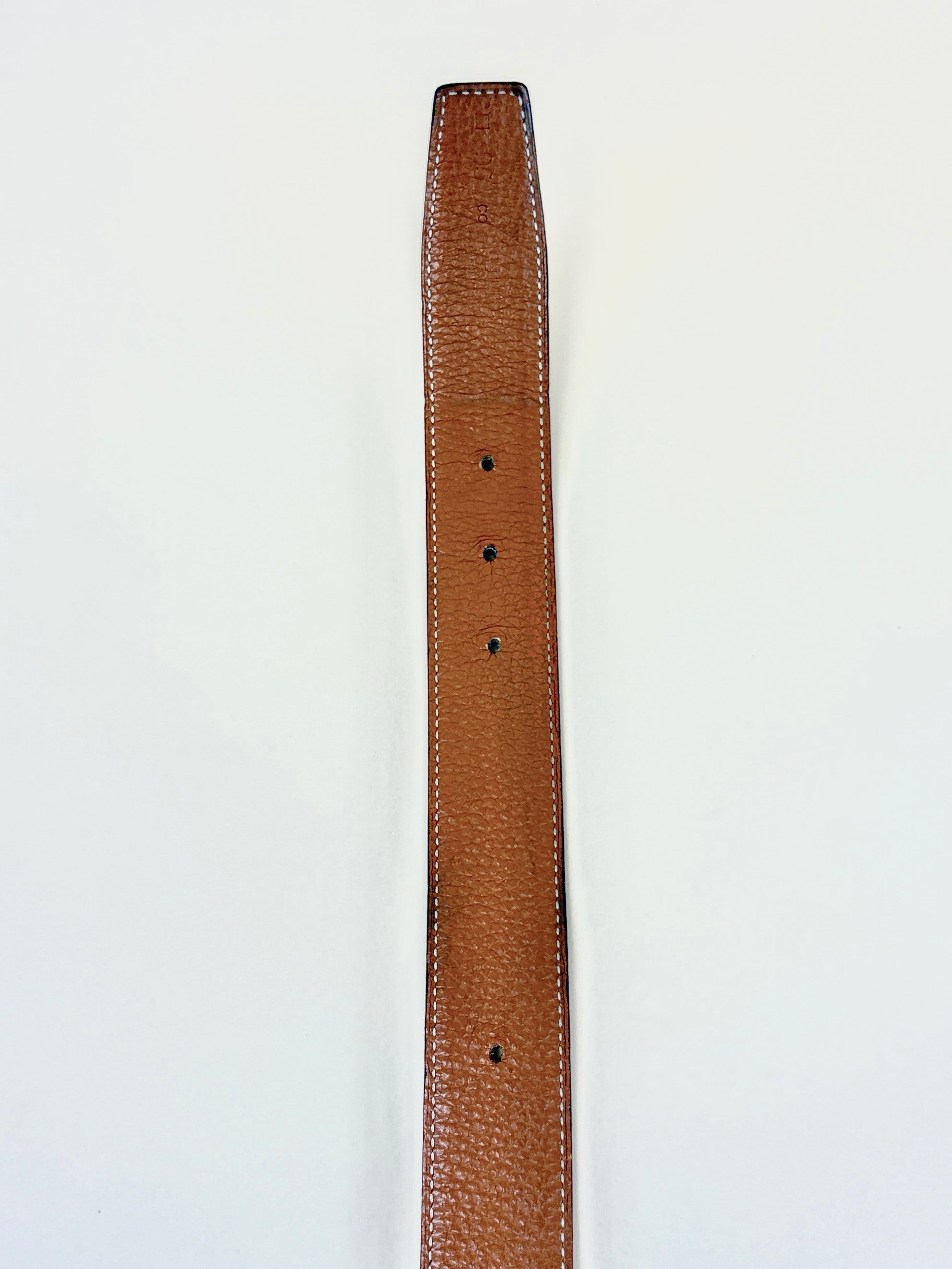 Hermes h belt buckle and reversible leather strap 33mm