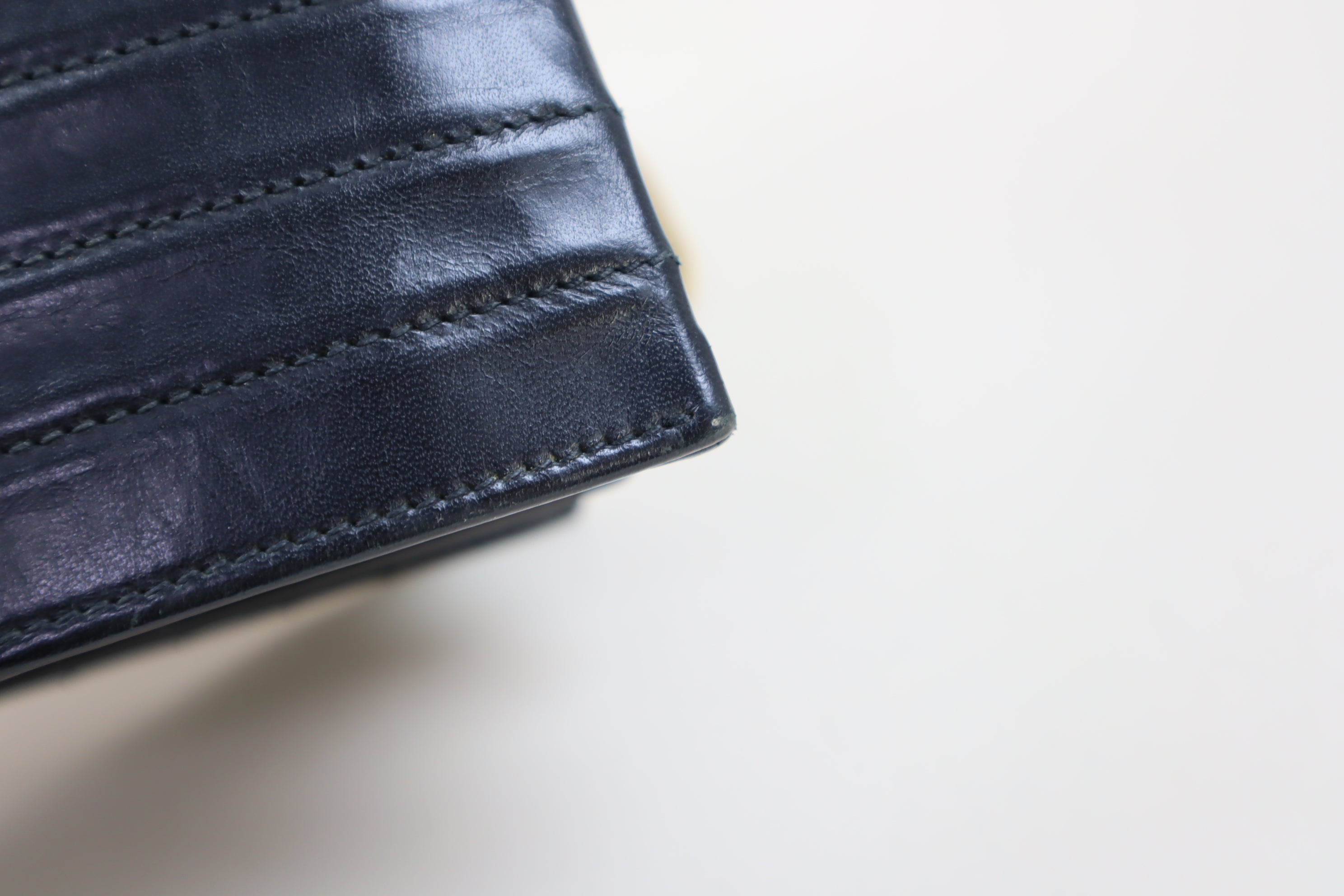 YSL Black Victoire Crinkled Flap Pouch