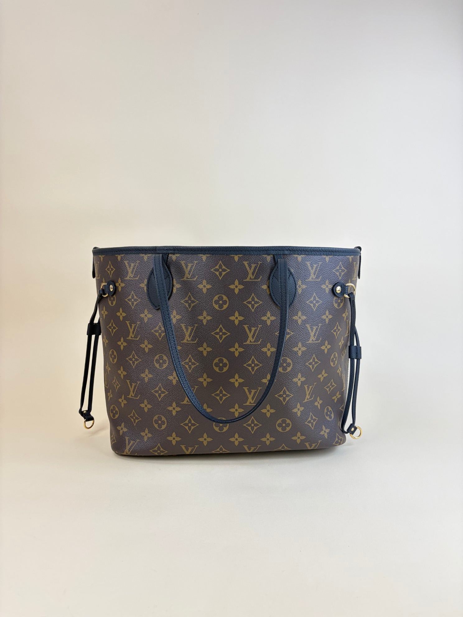 Louis Vuitton Never full inside out MM monogram and black leather Bag