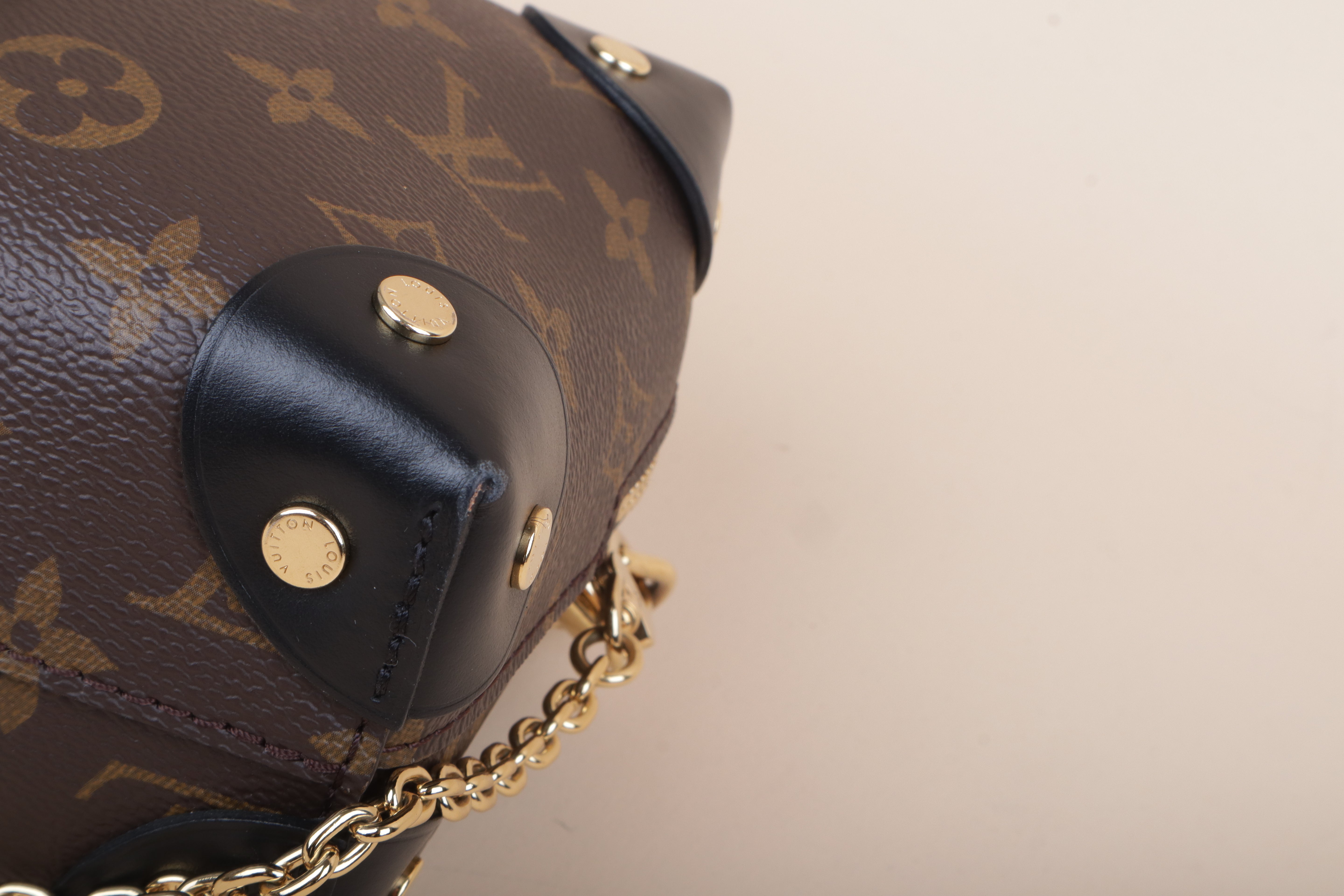 Louis Vuitton Monogram Black Petite Malle Souple Bag