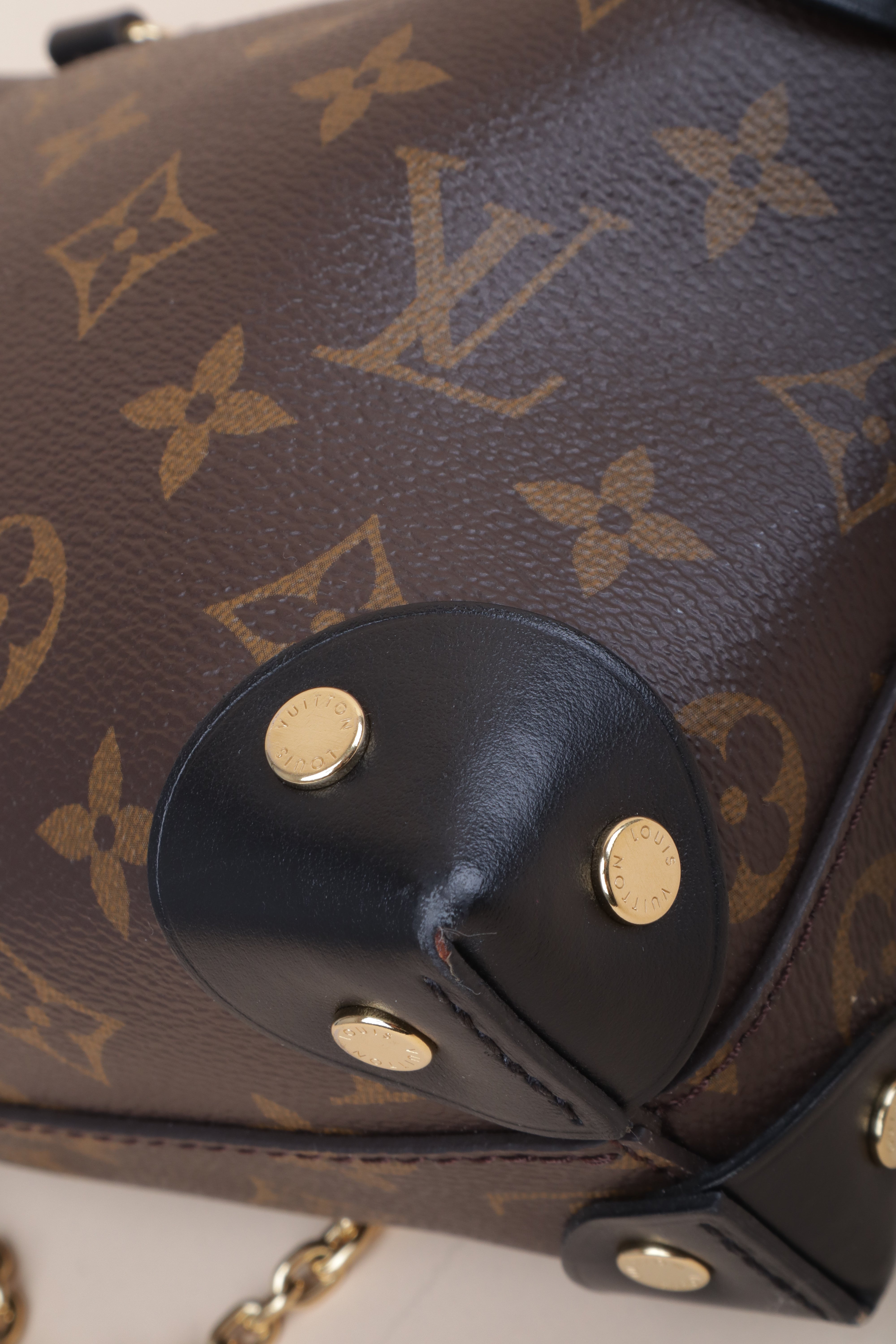 Louis Vuitton Monogram Black Petite Malle Souple Bag