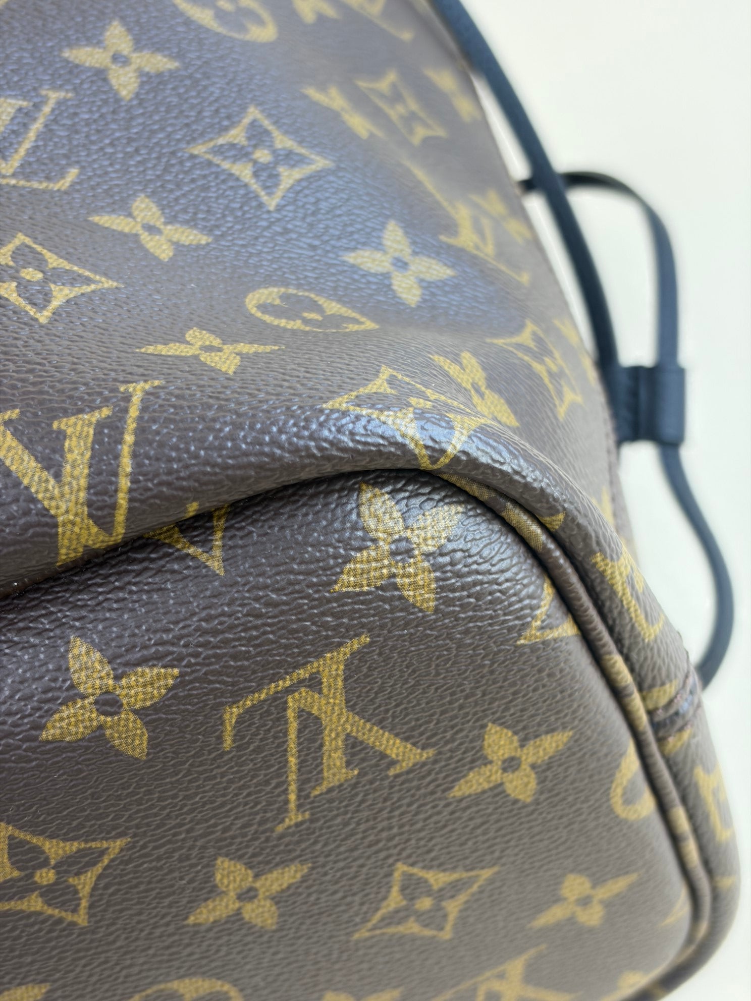 Louis Vuitton Never full inside out MM monogram and black leather Bag