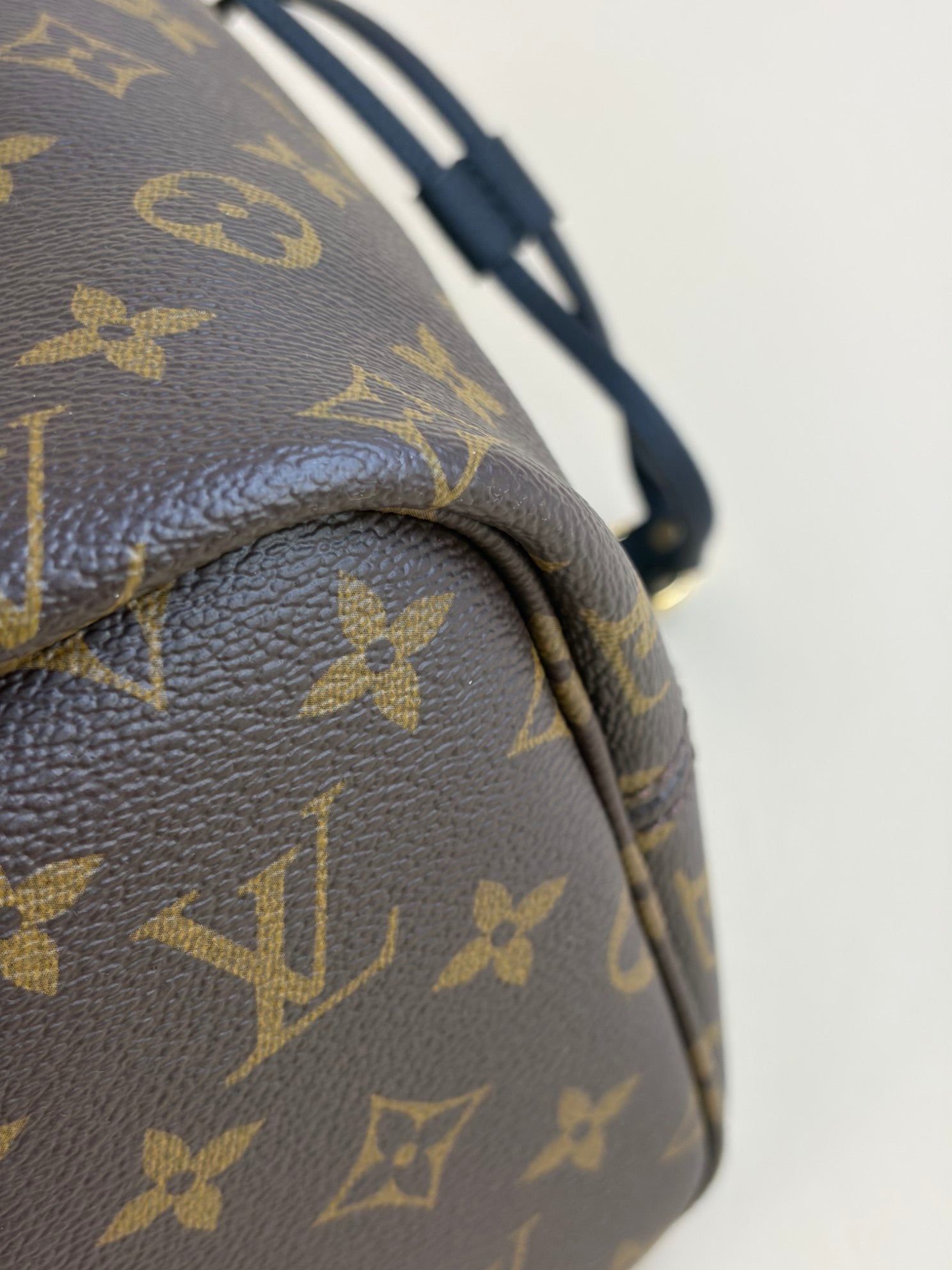 Louis Vuitton Never full inside out MM monogram and black leather Bag