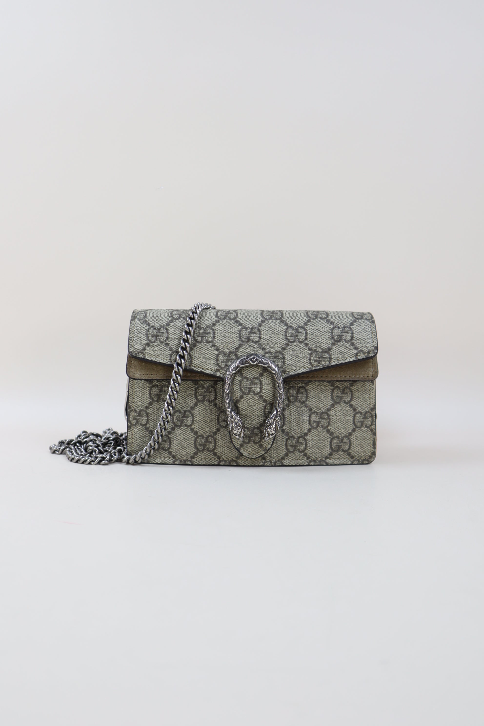 Gucci Beige GG Dionysus Super Mini WOC