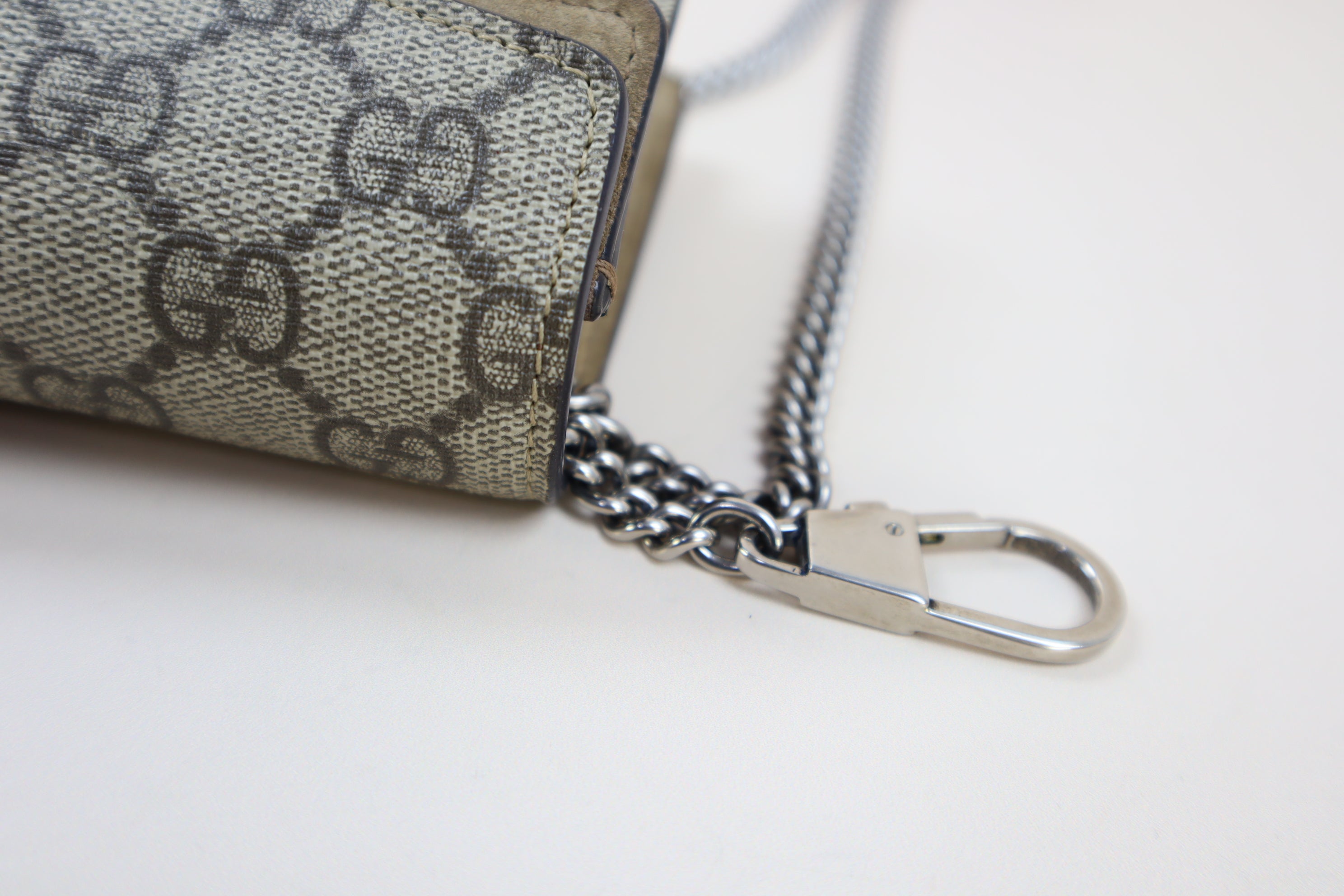 Gucci Beige GG Dionysus Super Mini WOC