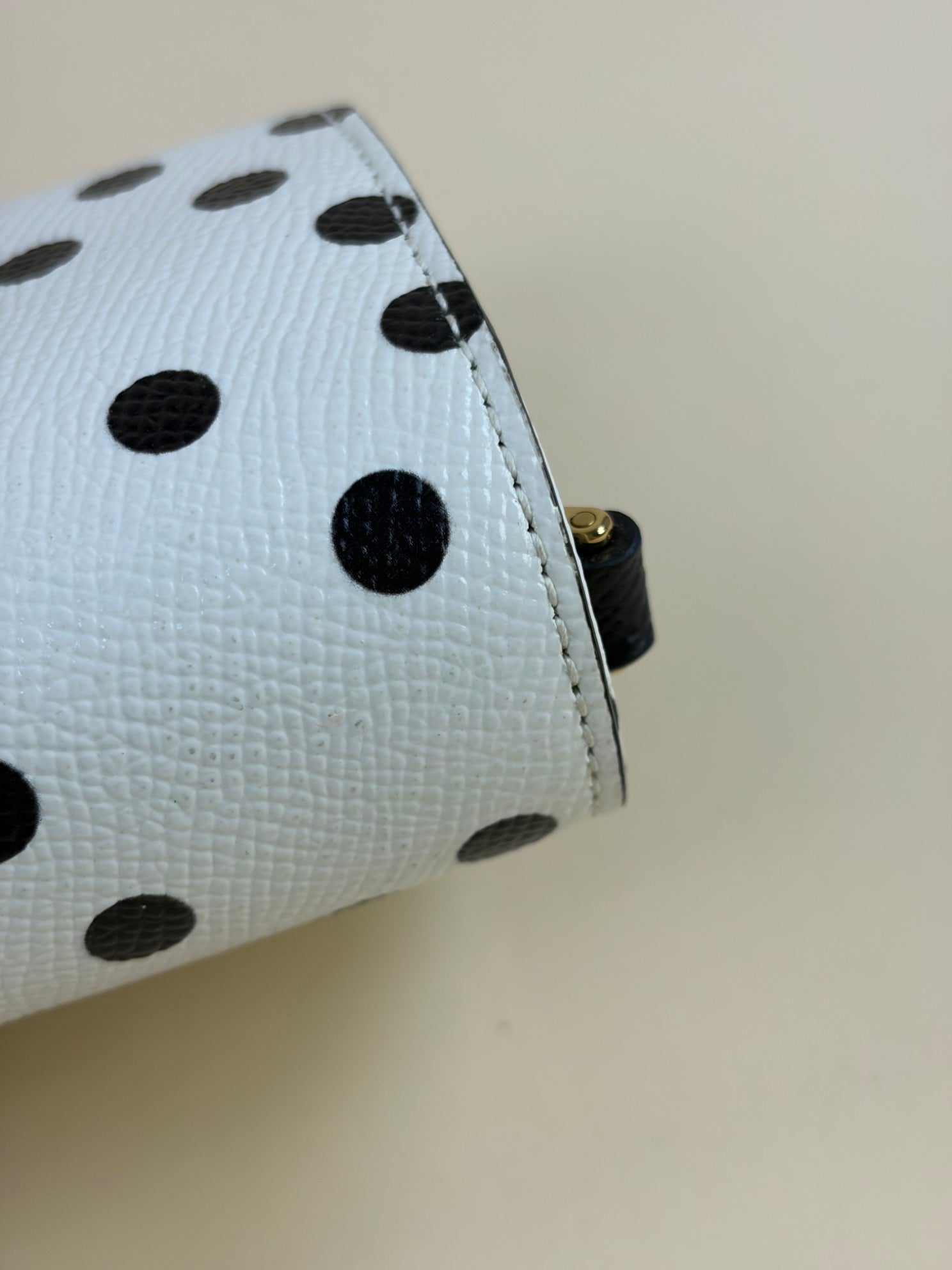 DOLCE&GABBANA polka dots bicolor white and black