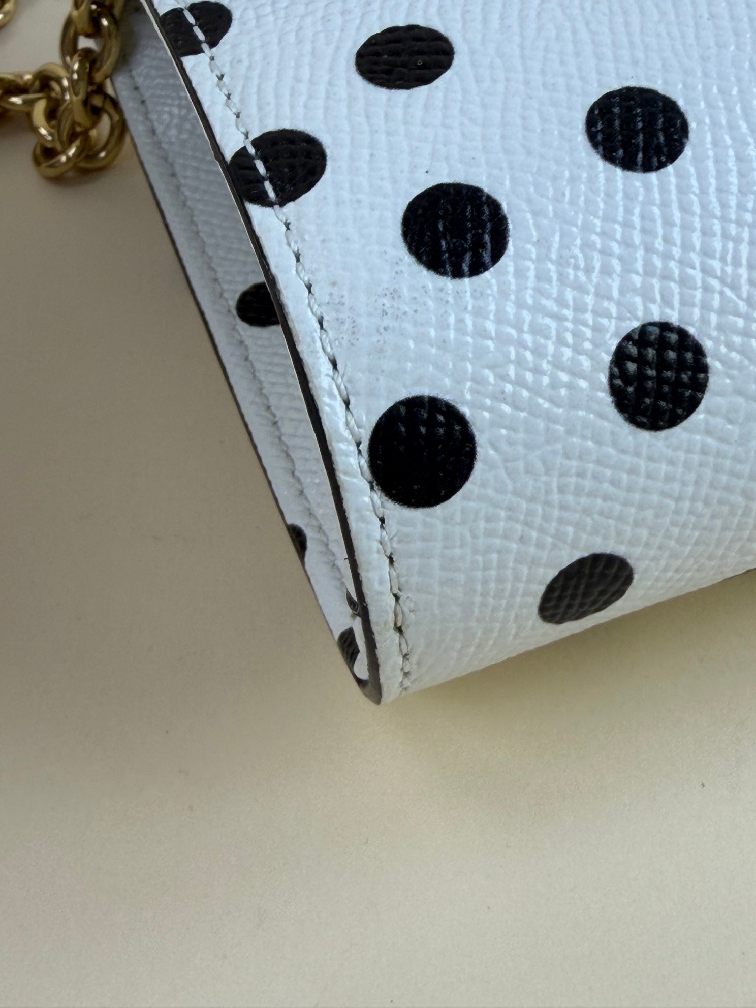 DOLCE&GABBANA polka dots bicolor white and black