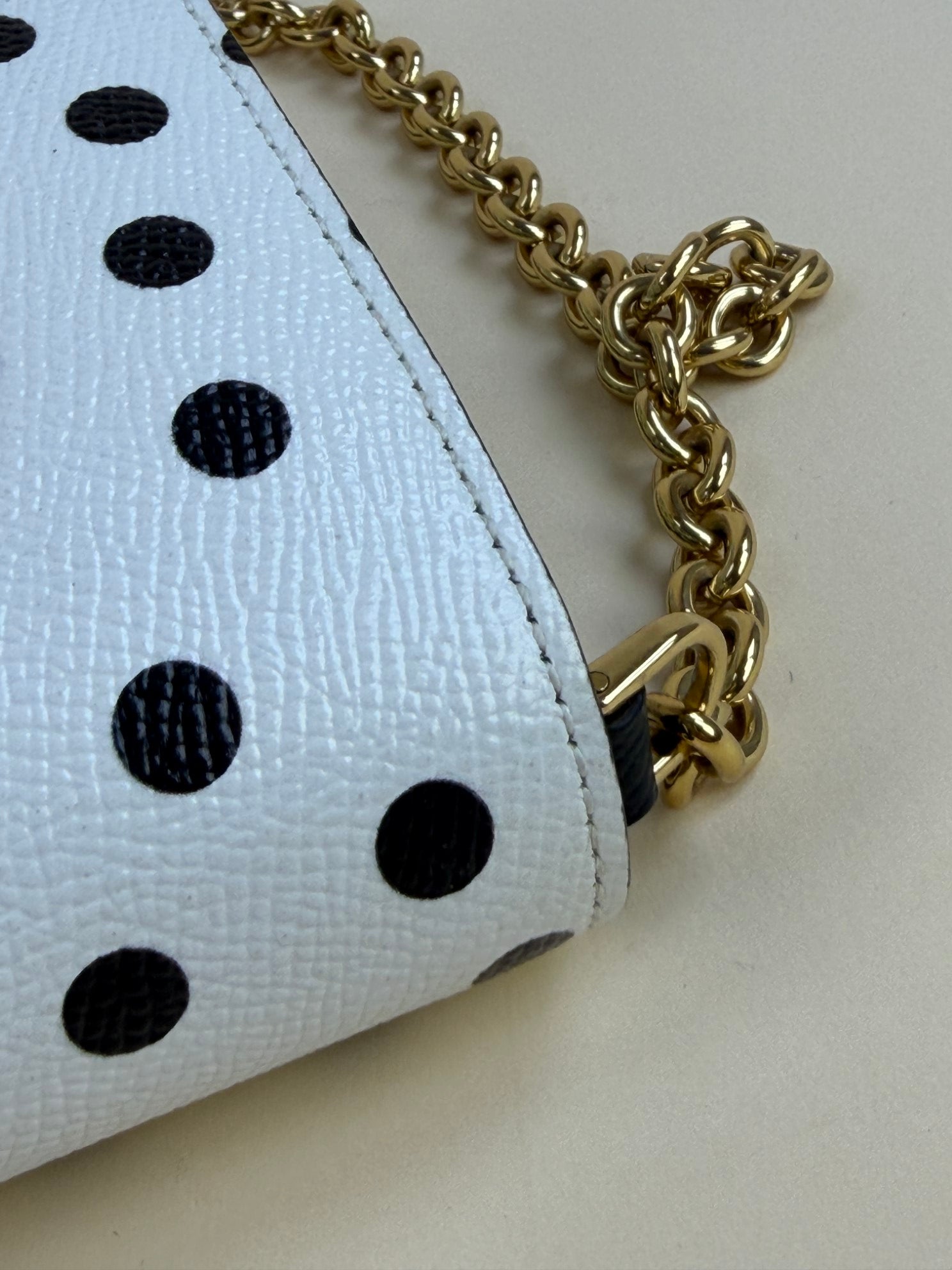 DOLCE&GABBANA polka dots bicolor white and black