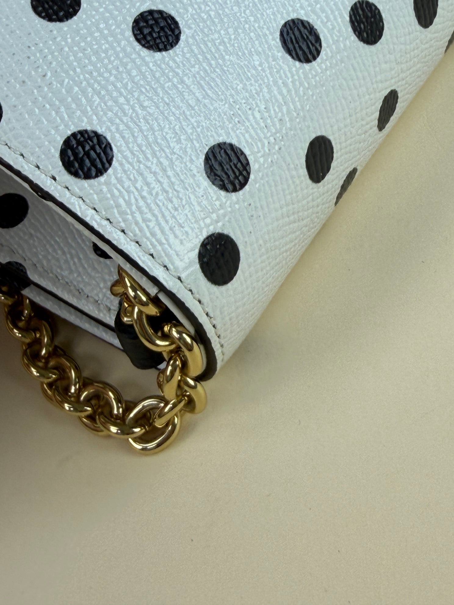 DOLCE&GABBANA polka dots bicolor white and black