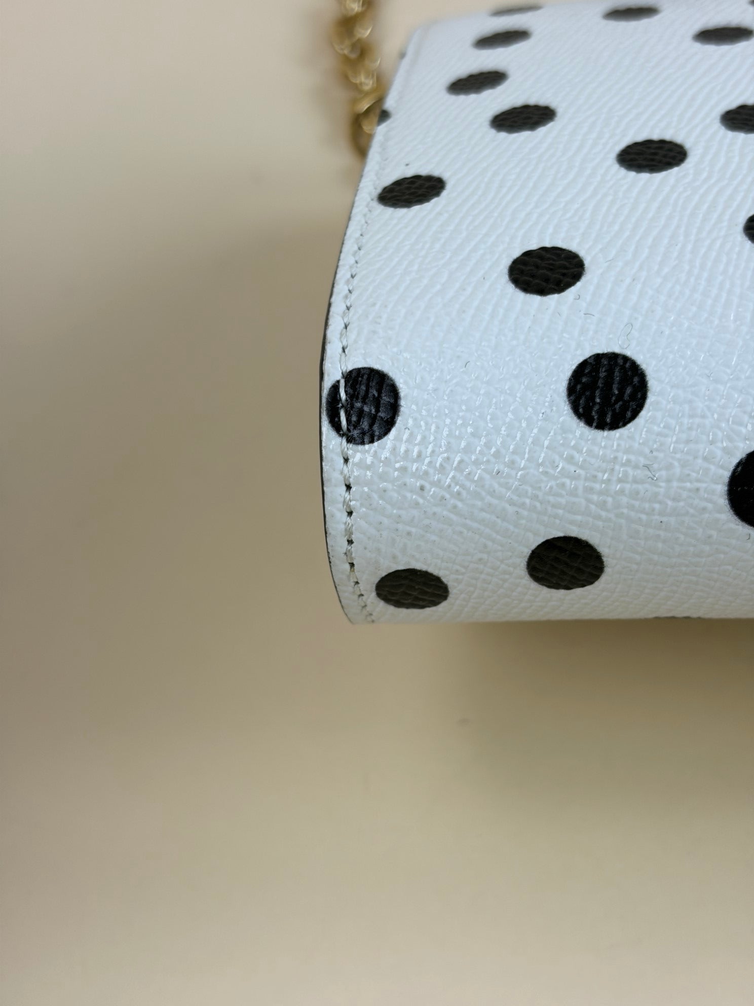 DOLCE&GABBANA polka dots bicolor white and black