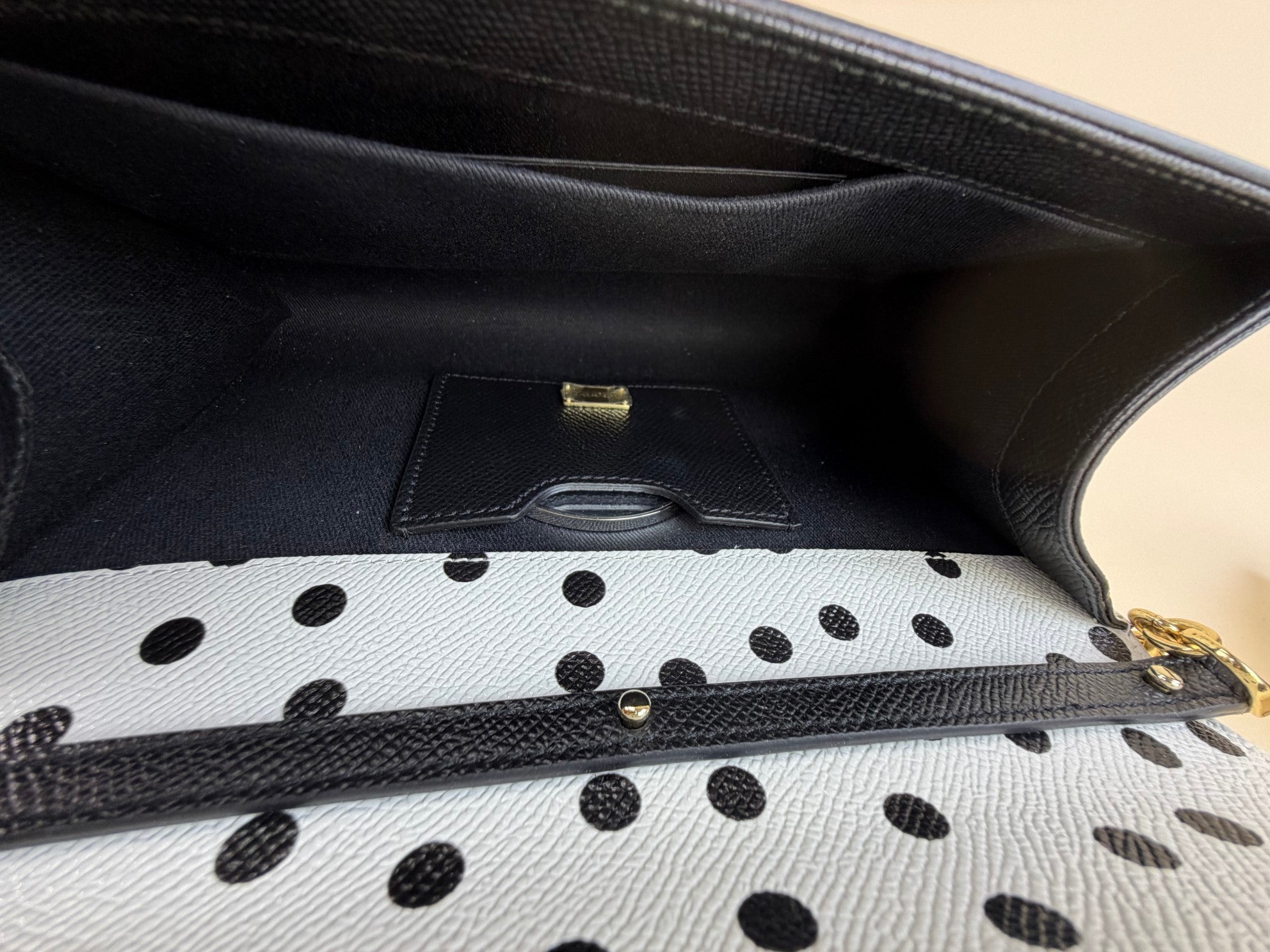 DOLCE&GABBANA polka dots bicolor white and black