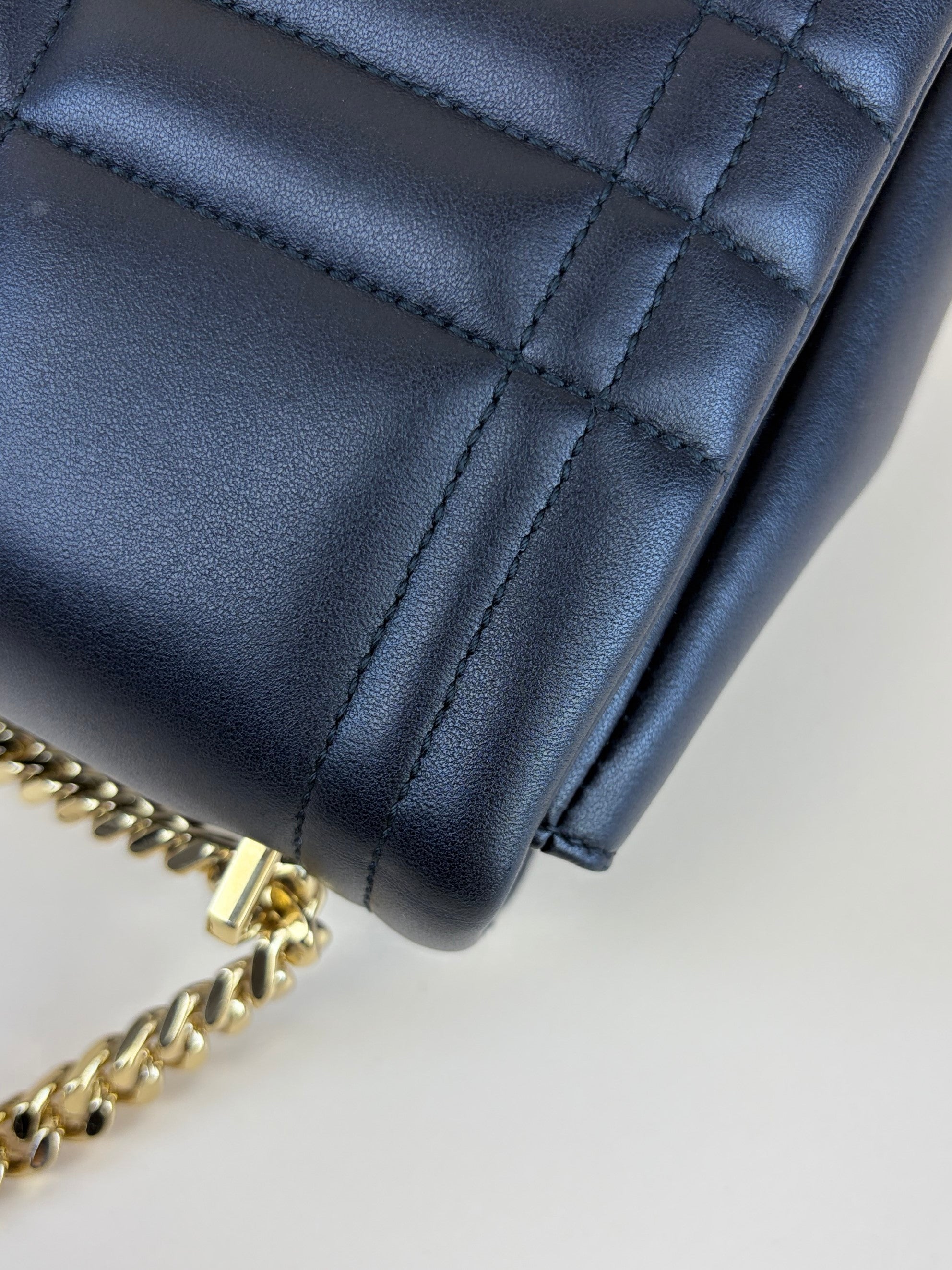 Burberry Black Lola Quilted le medium shoulder bag