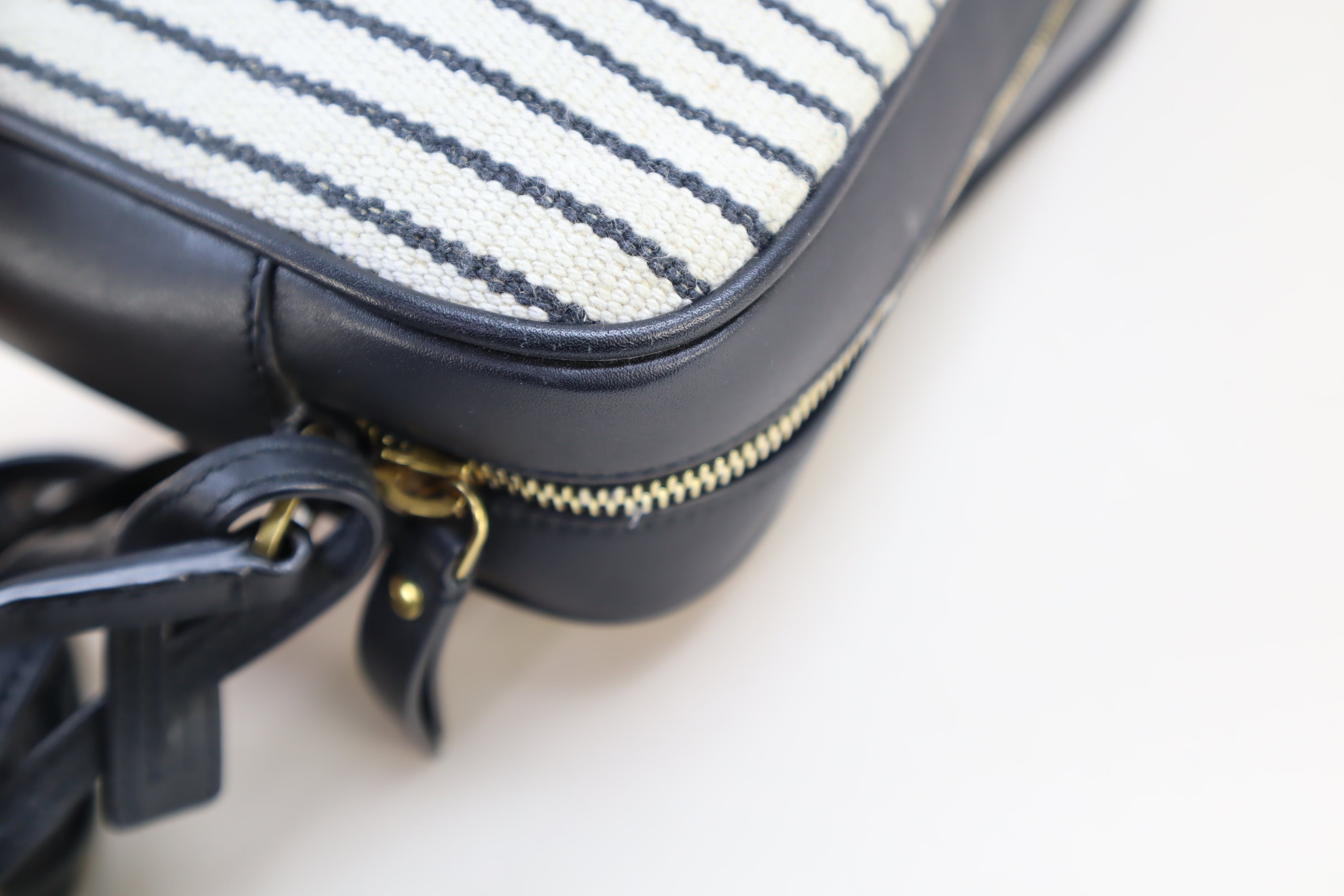 YSL Black Lou Camera Crossbody Bag