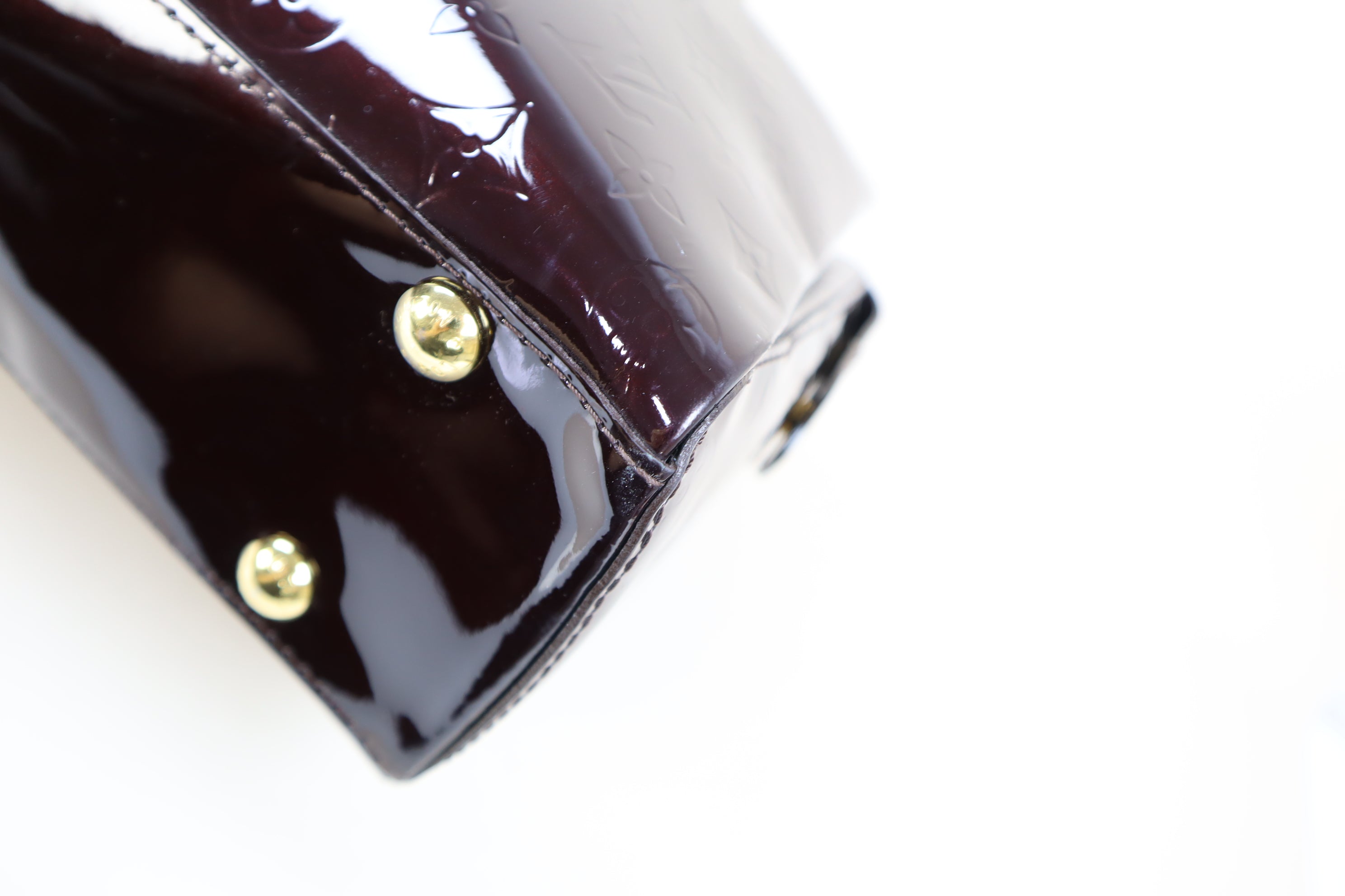 Louis Vuitton Burgundy Monogram Vernis Melrose Avenue Tote Bag-handbag-Louis Vuitton-The Closet Egypt