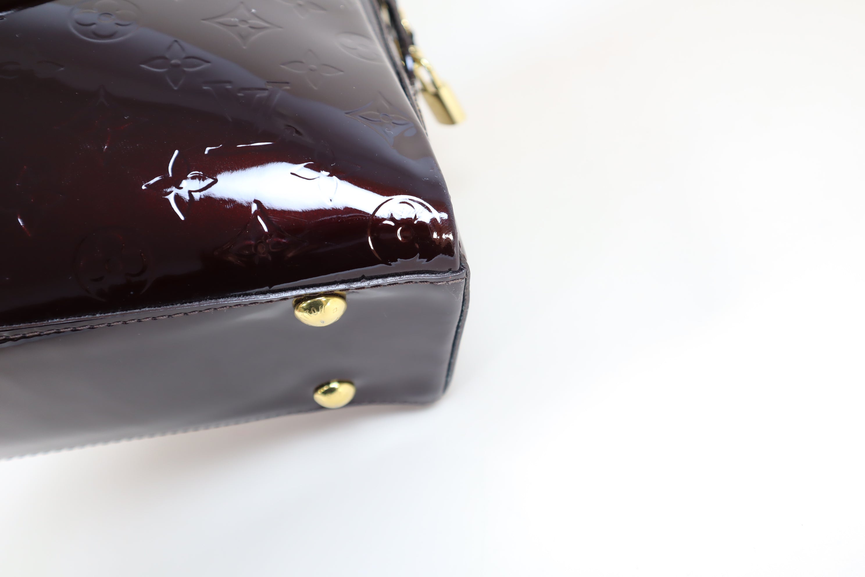 Louis Vuitton Burgundy Monogram Vernis Melrose Avenue Tote Bag-handbag-Louis Vuitton-The Closet Egypt