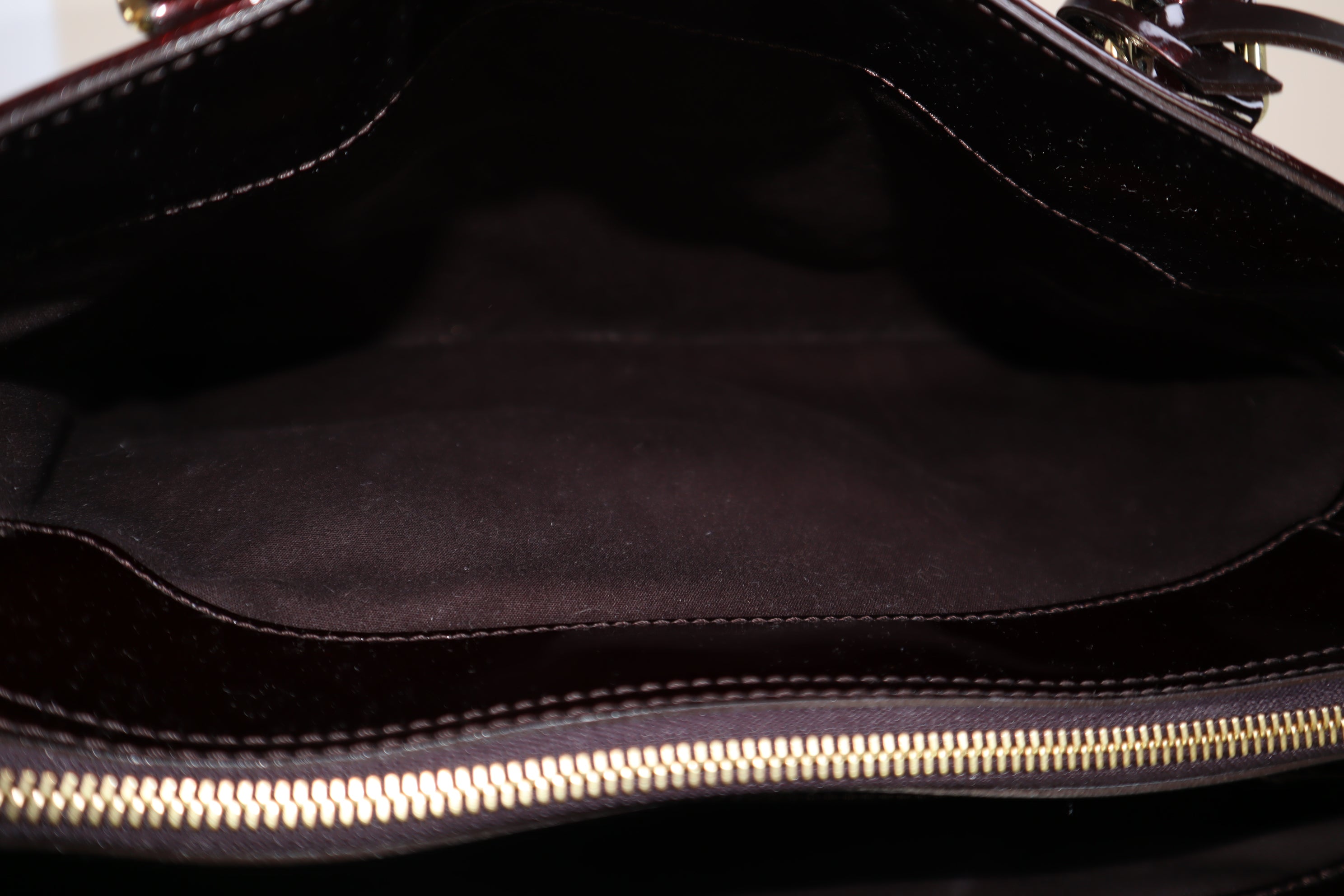 Louis Vuitton Burgundy Monogram Vernis Melrose Avenue Tote Bag