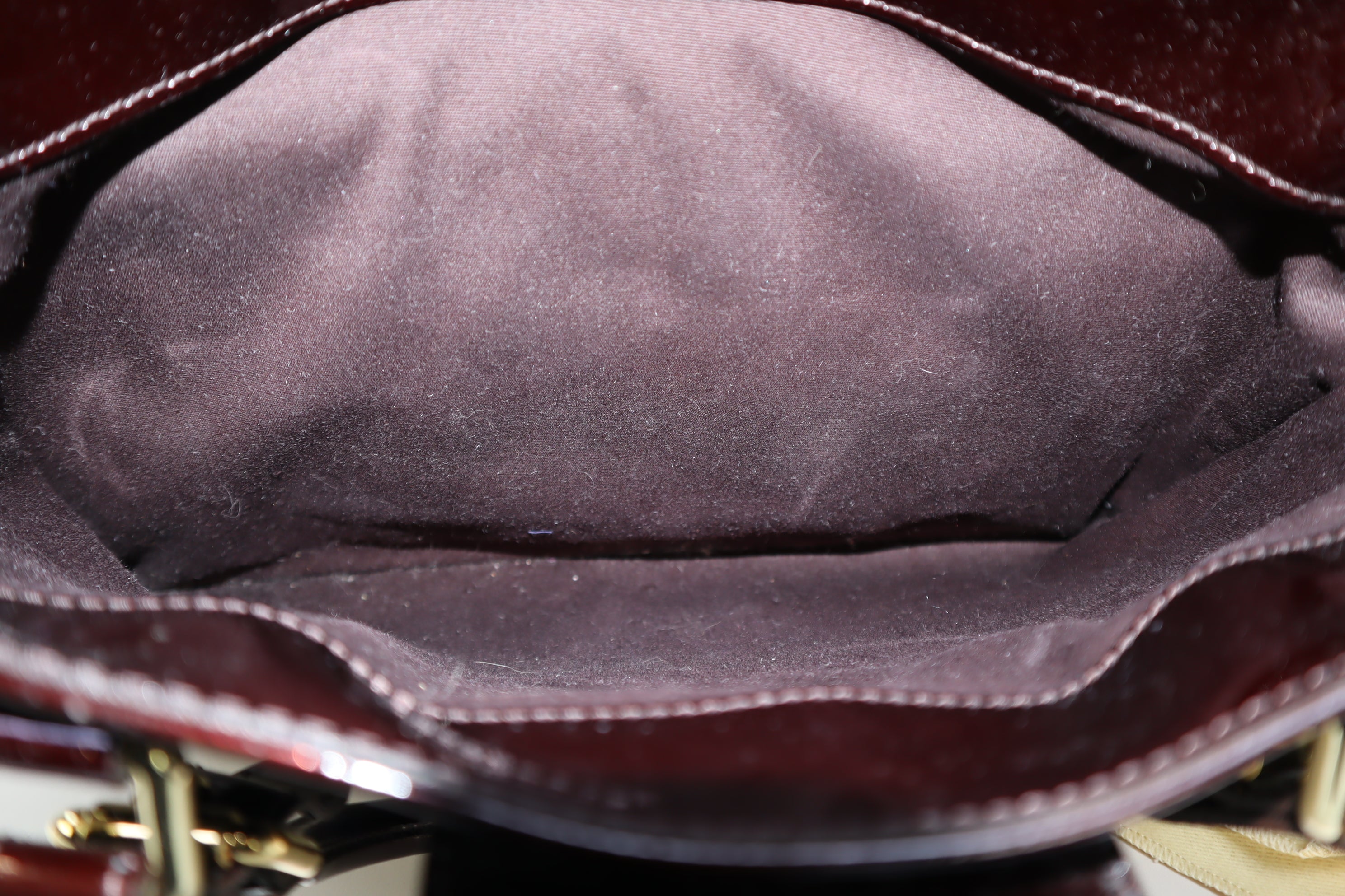 Louis Vuitton Burgundy Monogram Vernis Melrose Avenue Tote Bag