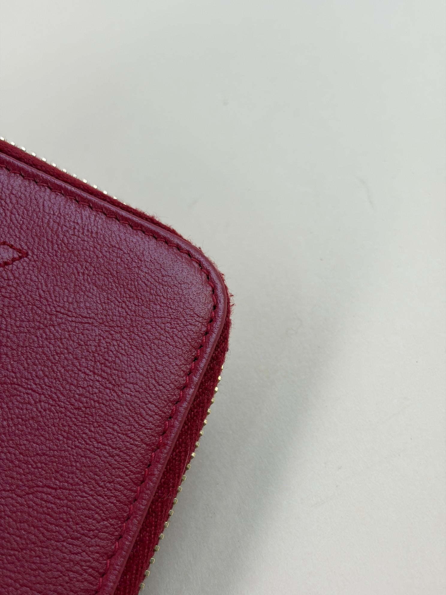 YSL belle De Jour compact red small wallet