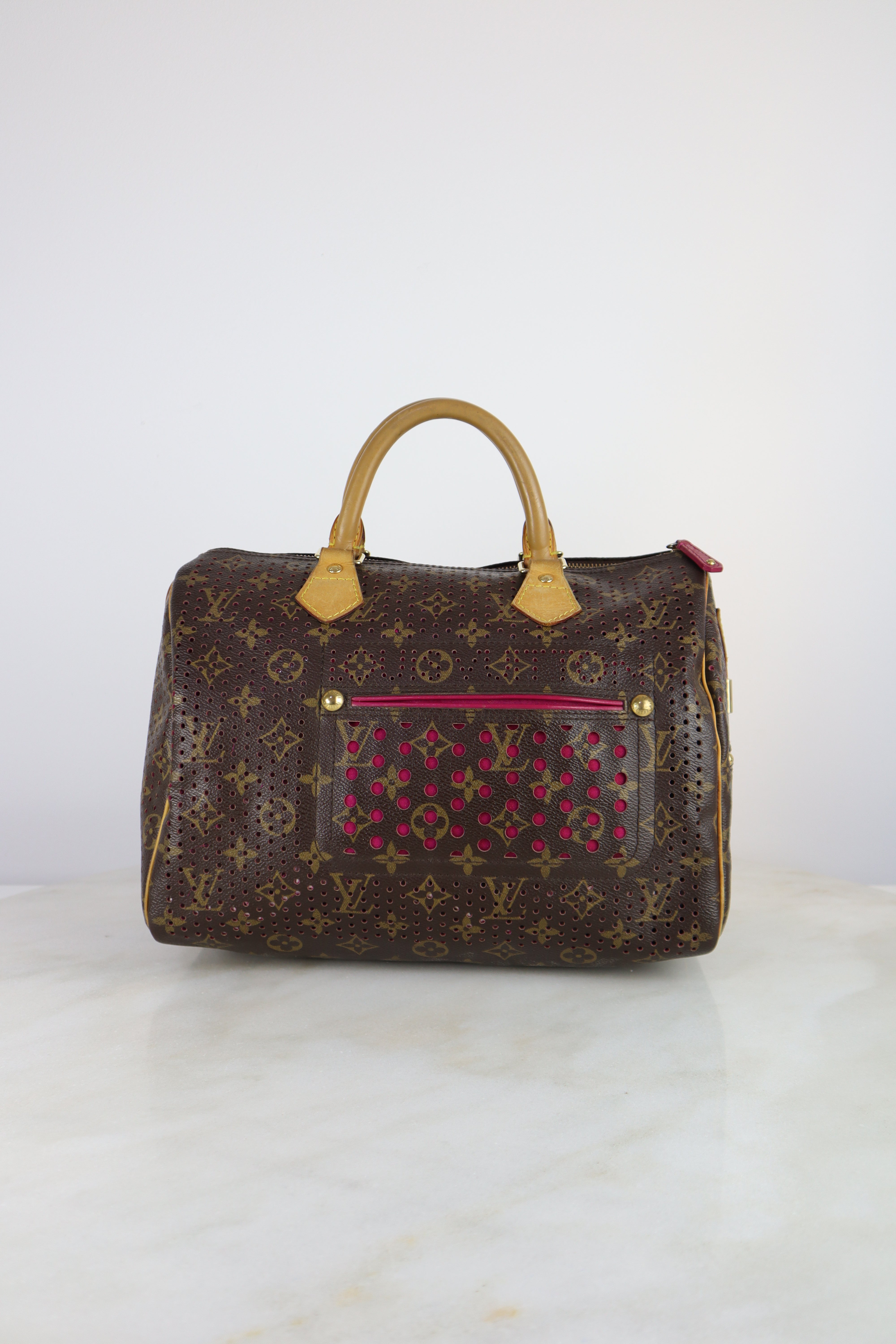 Louis Vuitton Monogram Perforated Limited Edition Speedy 30 Bag