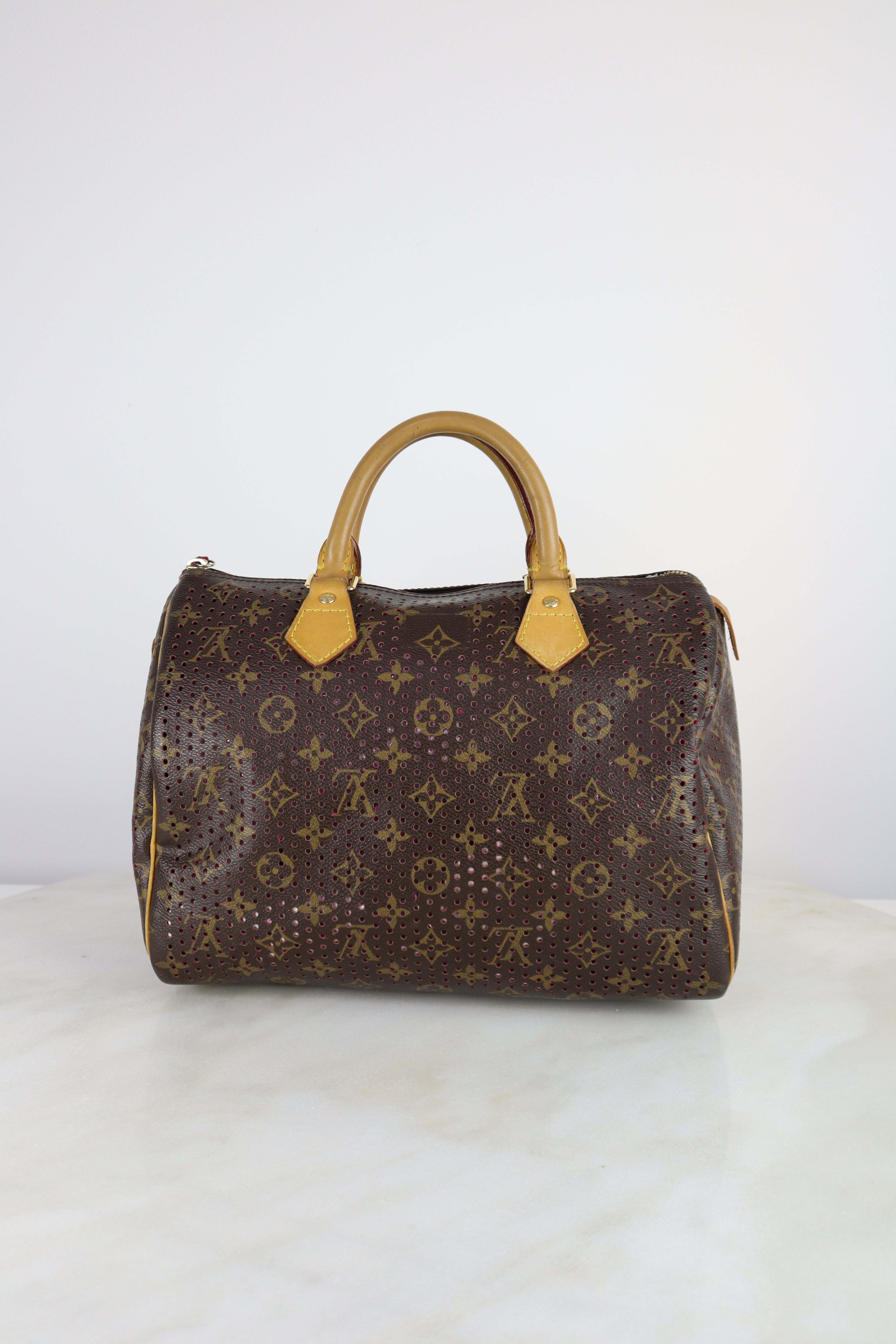 Louis Vuitton Monogram Perforated Limited Edition Speedy 30 Bag