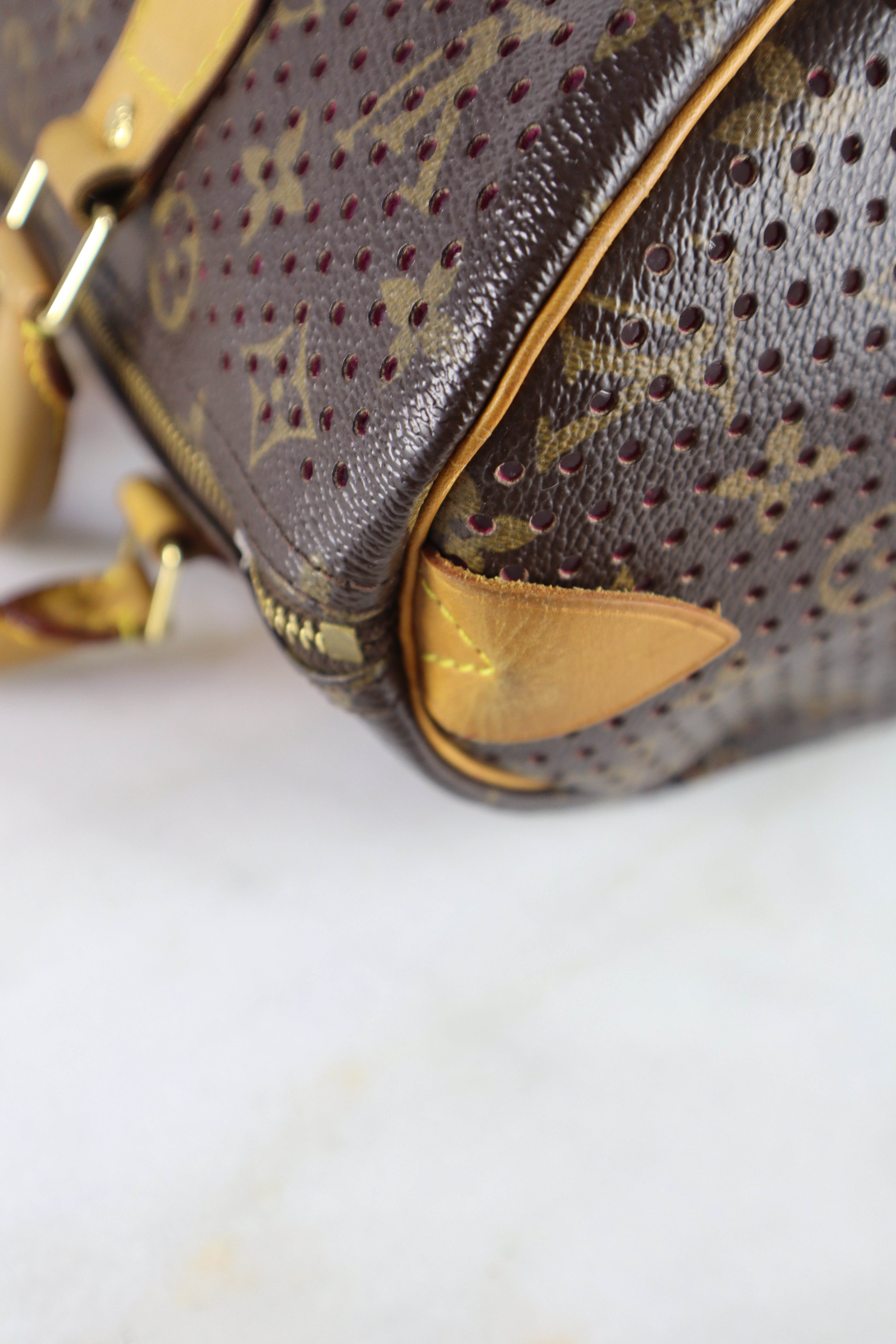 Louis Vuitton Monogram Perforated Limited Edition Speedy 30 Bag
