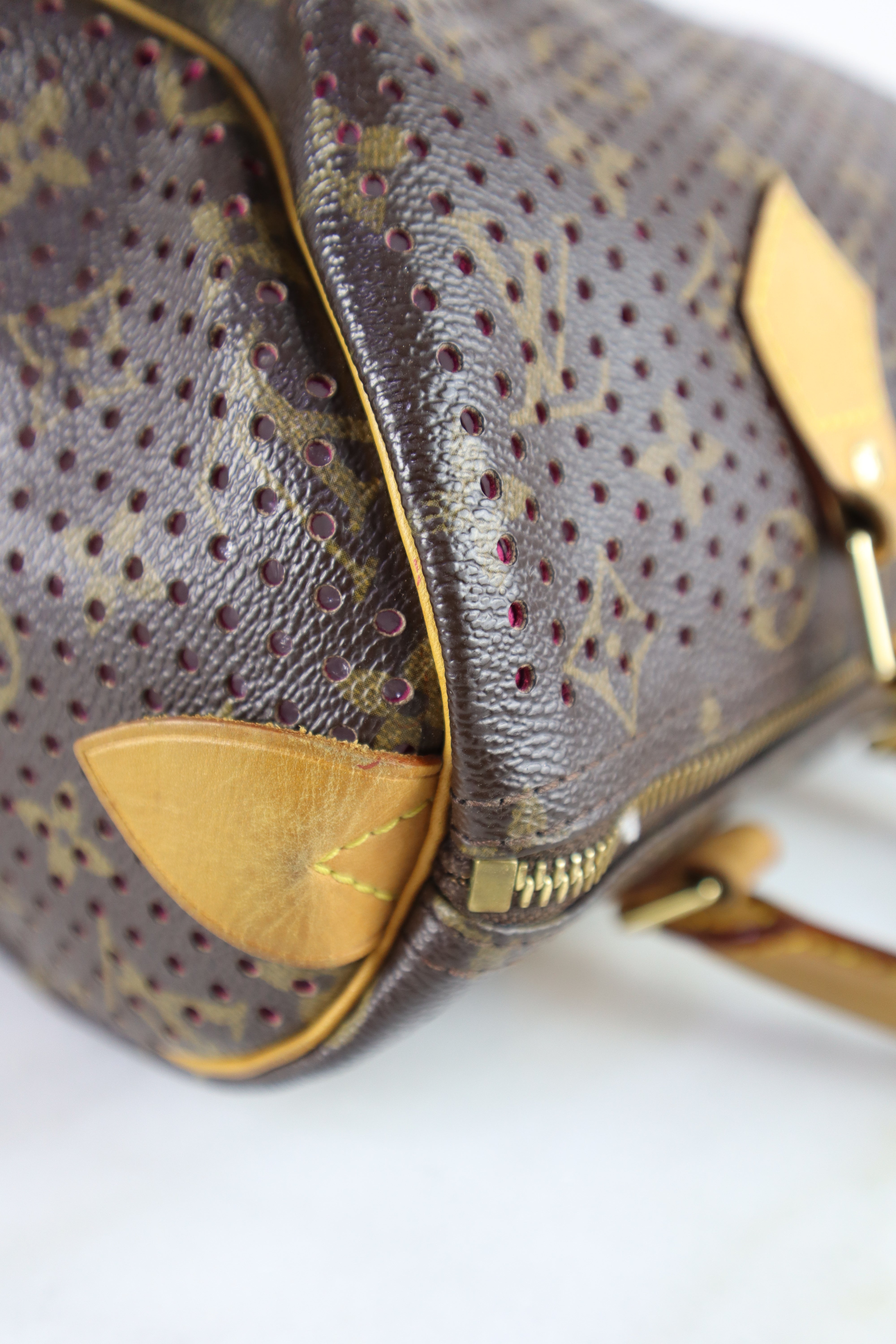 Louis Vuitton Monogram Perforated Limited Edition Speedy 30 Bag