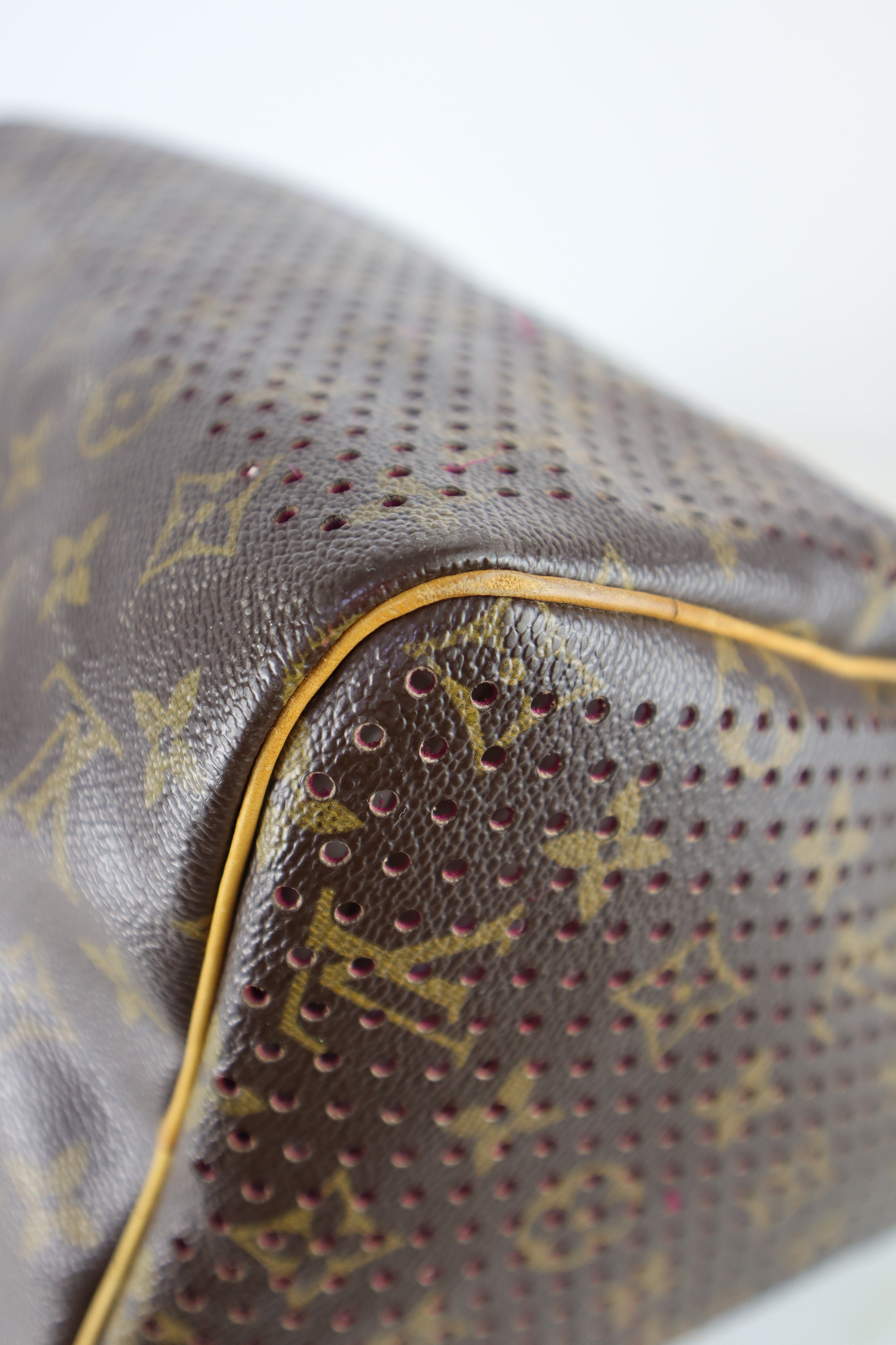 Louis Vuitton Monogram Perforated Limited Edition Speedy 30 Bag