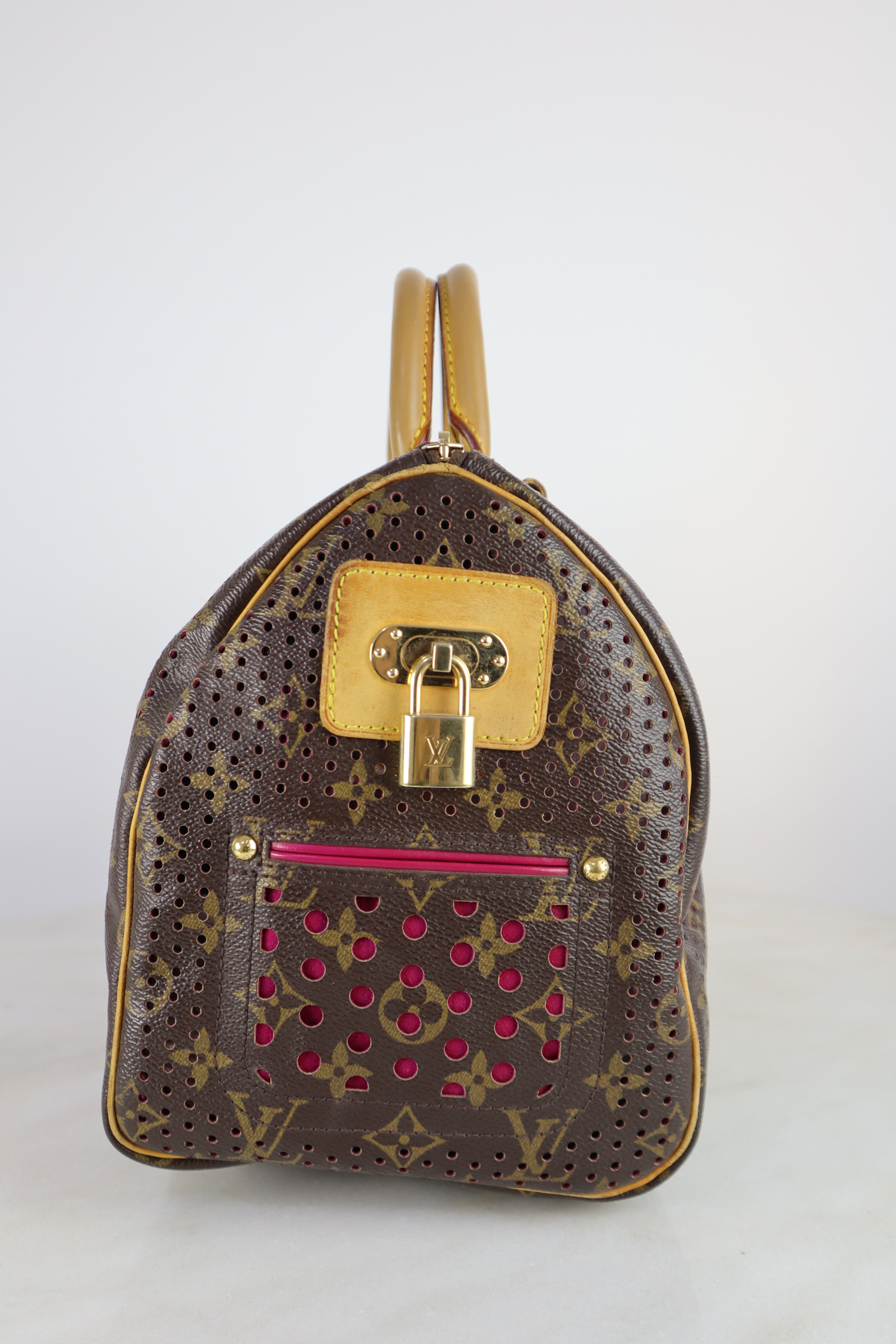 Louis Vuitton Monogram Perforated Limited Edition Speedy 30 Bag