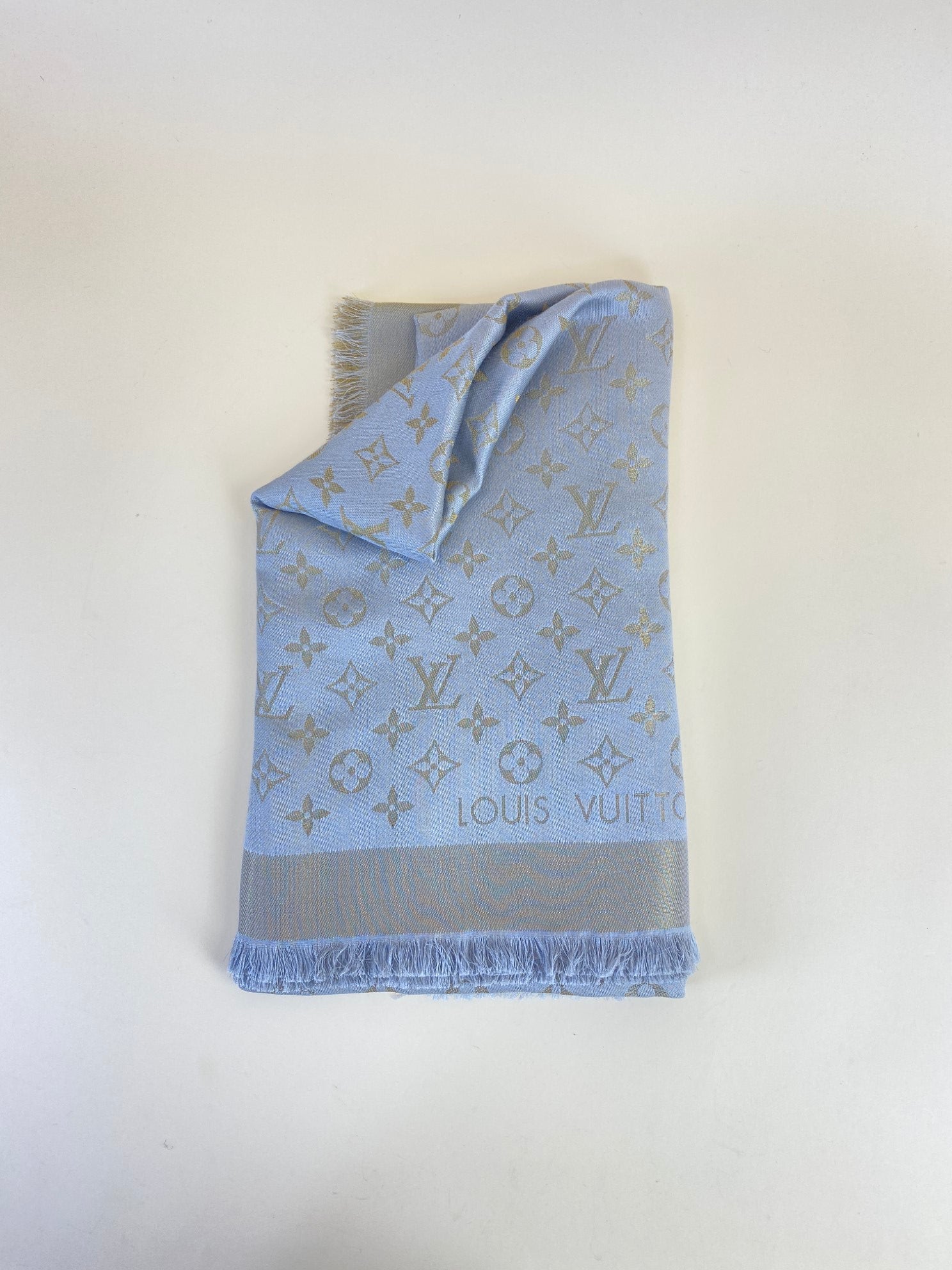 Louis Vuitton Beige Monogram Scarf