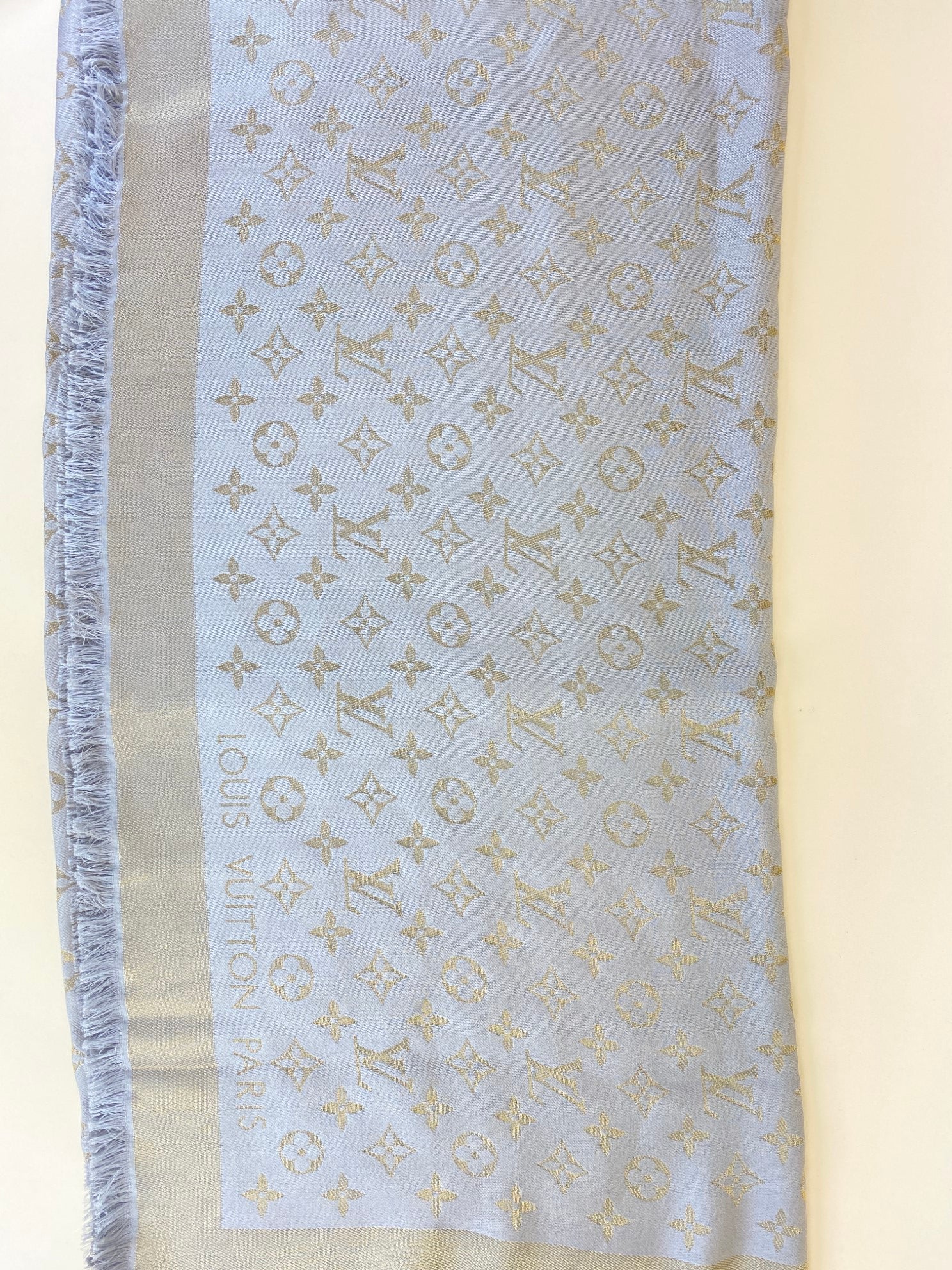 Louis Vuitton Beige Monogram Scarf