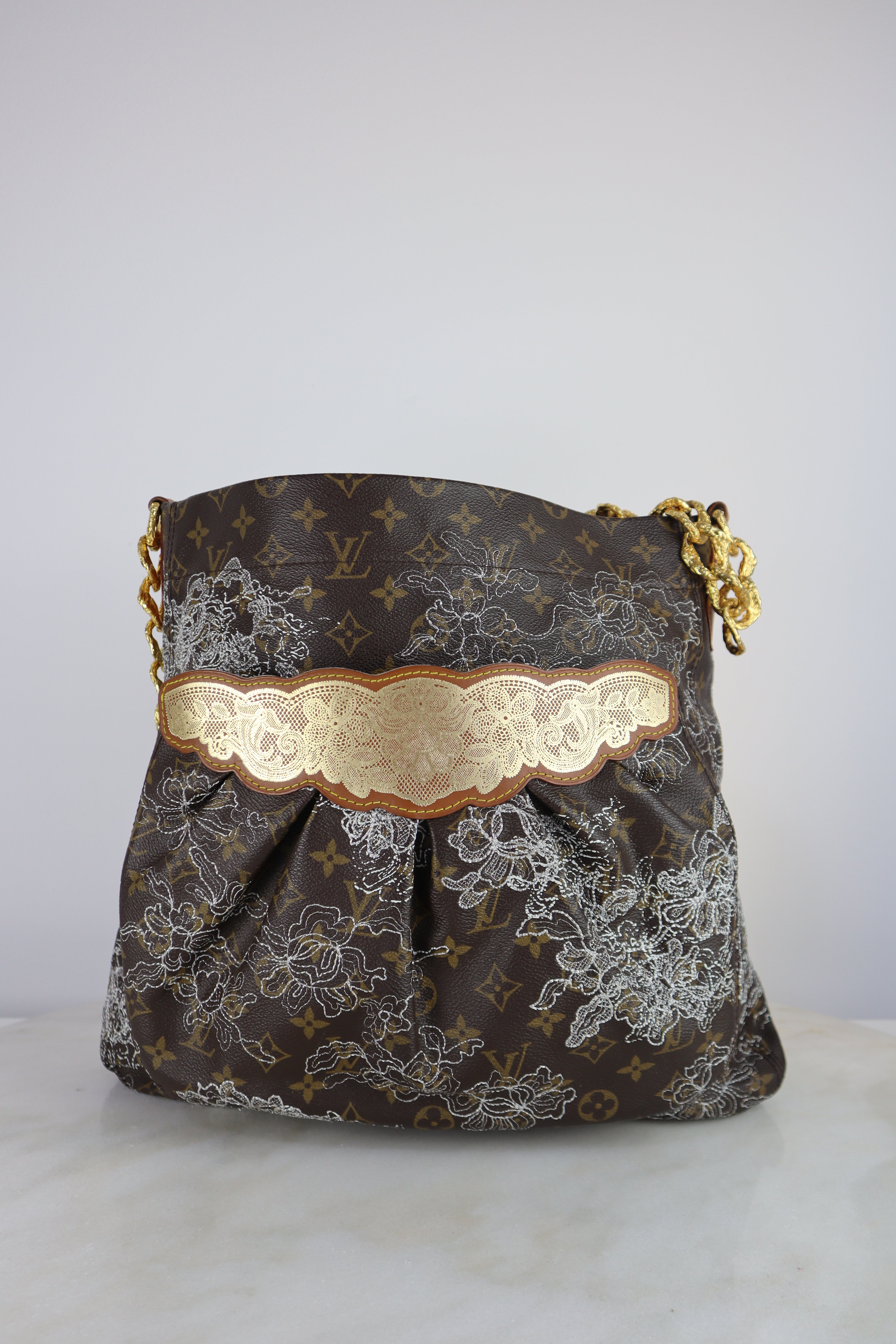Louis Vuitton Monogram Limited Edition Dentelle Fersen Bag