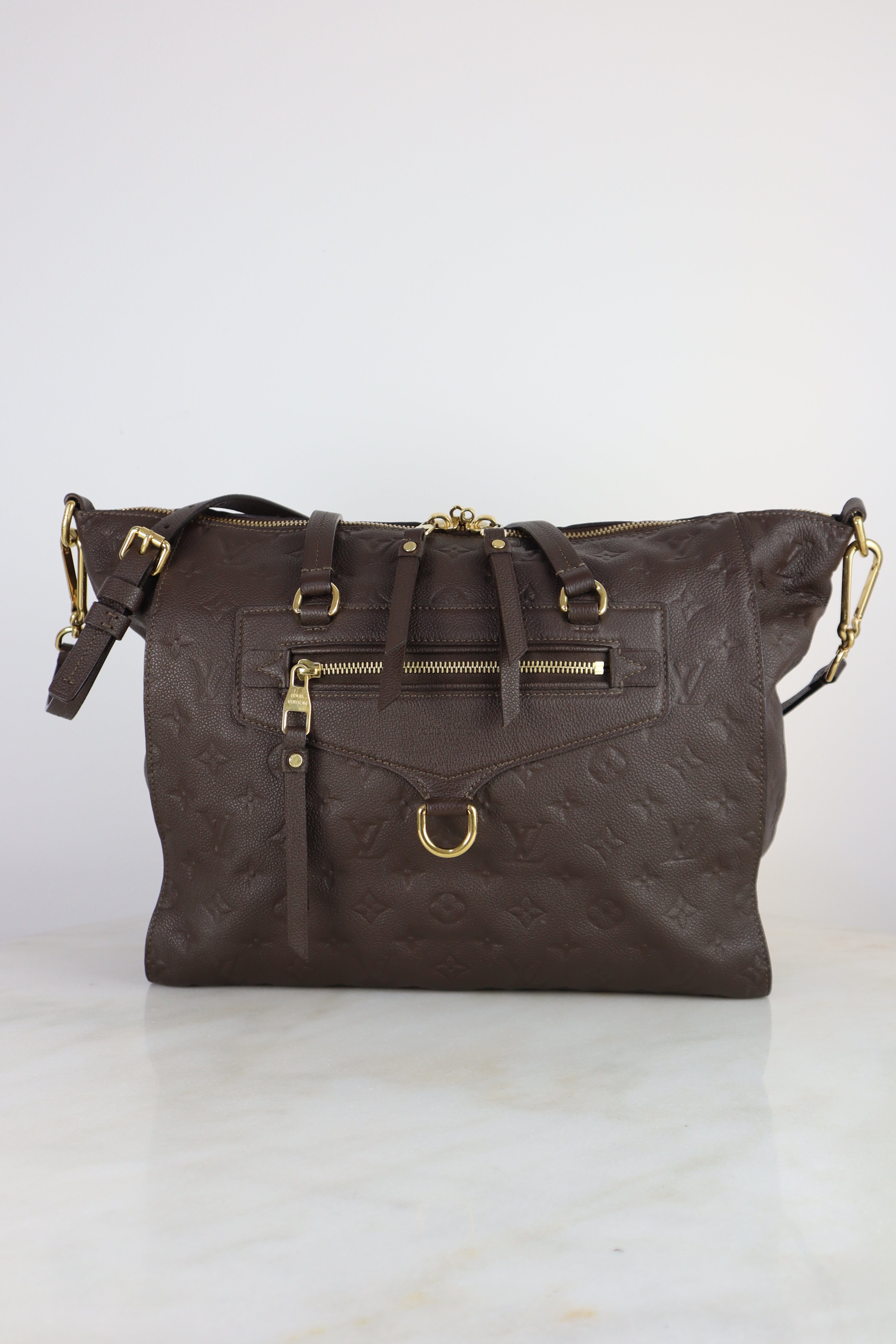 Louis Vuitton Aube Brown Monogram Empreinte Lumineuse PM Bag