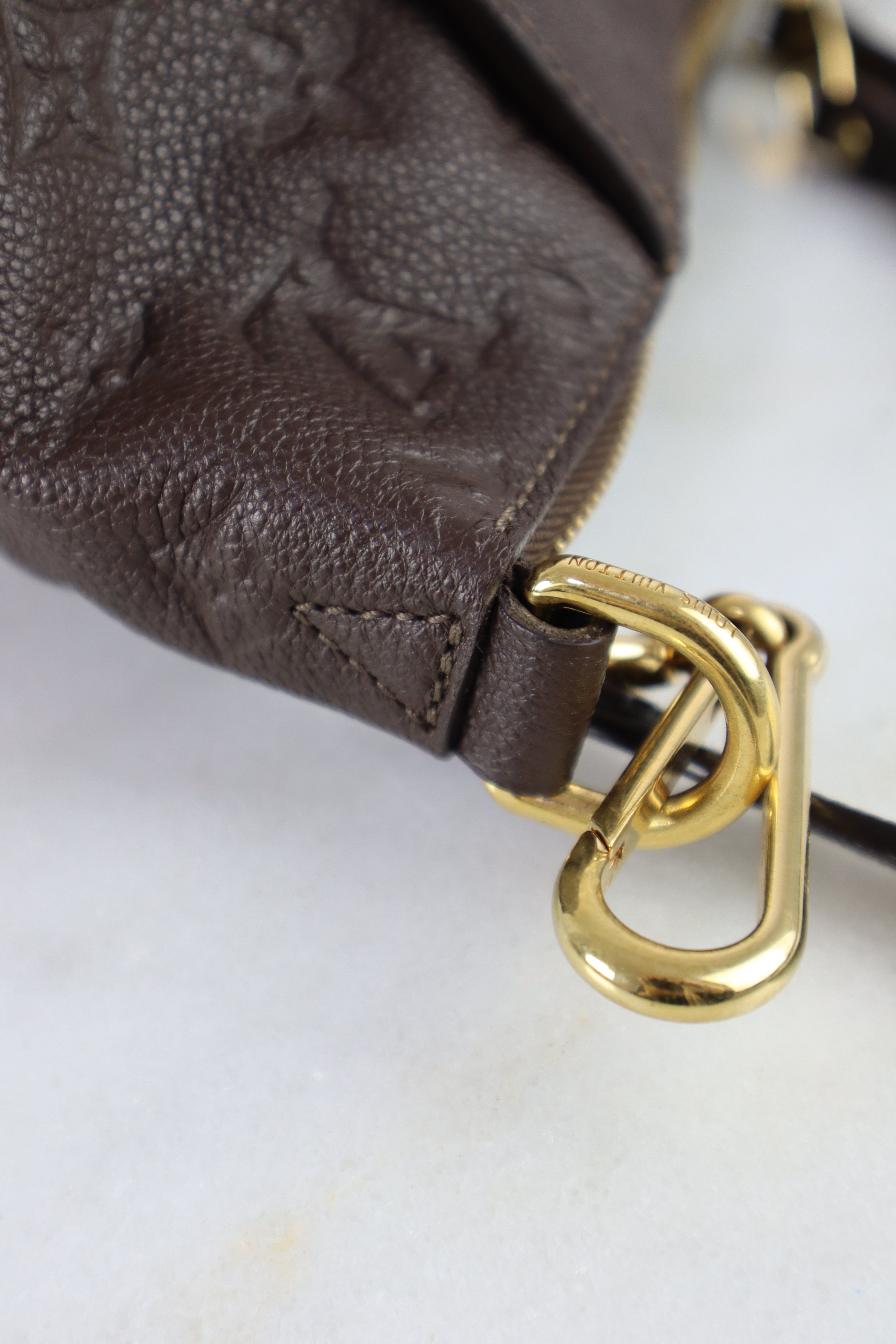 Louis Vuitton Aube Brown Monogram Empreinte Lumineuse PM Bag