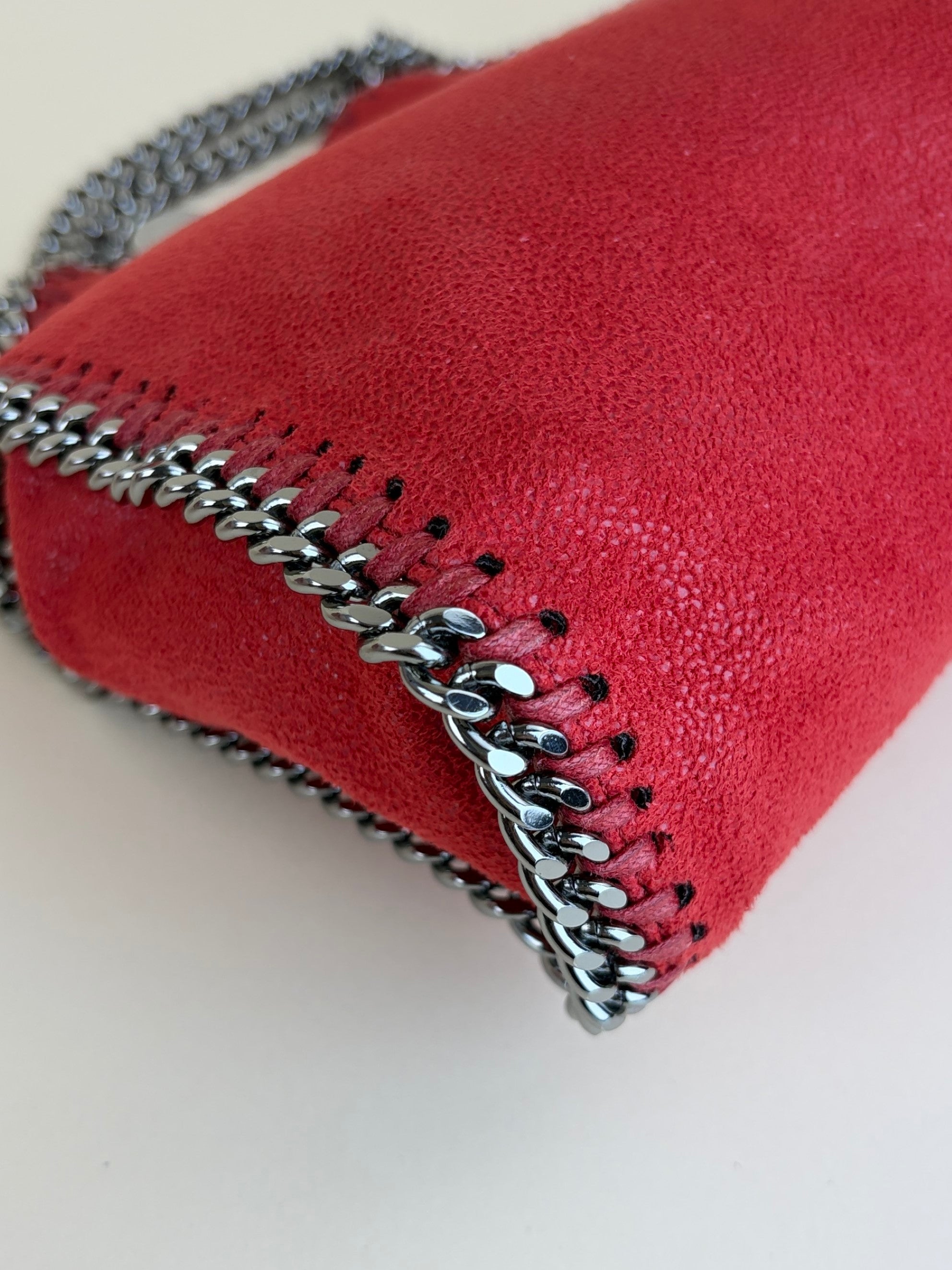 Stella McCartney red Falabella tiny tote bag