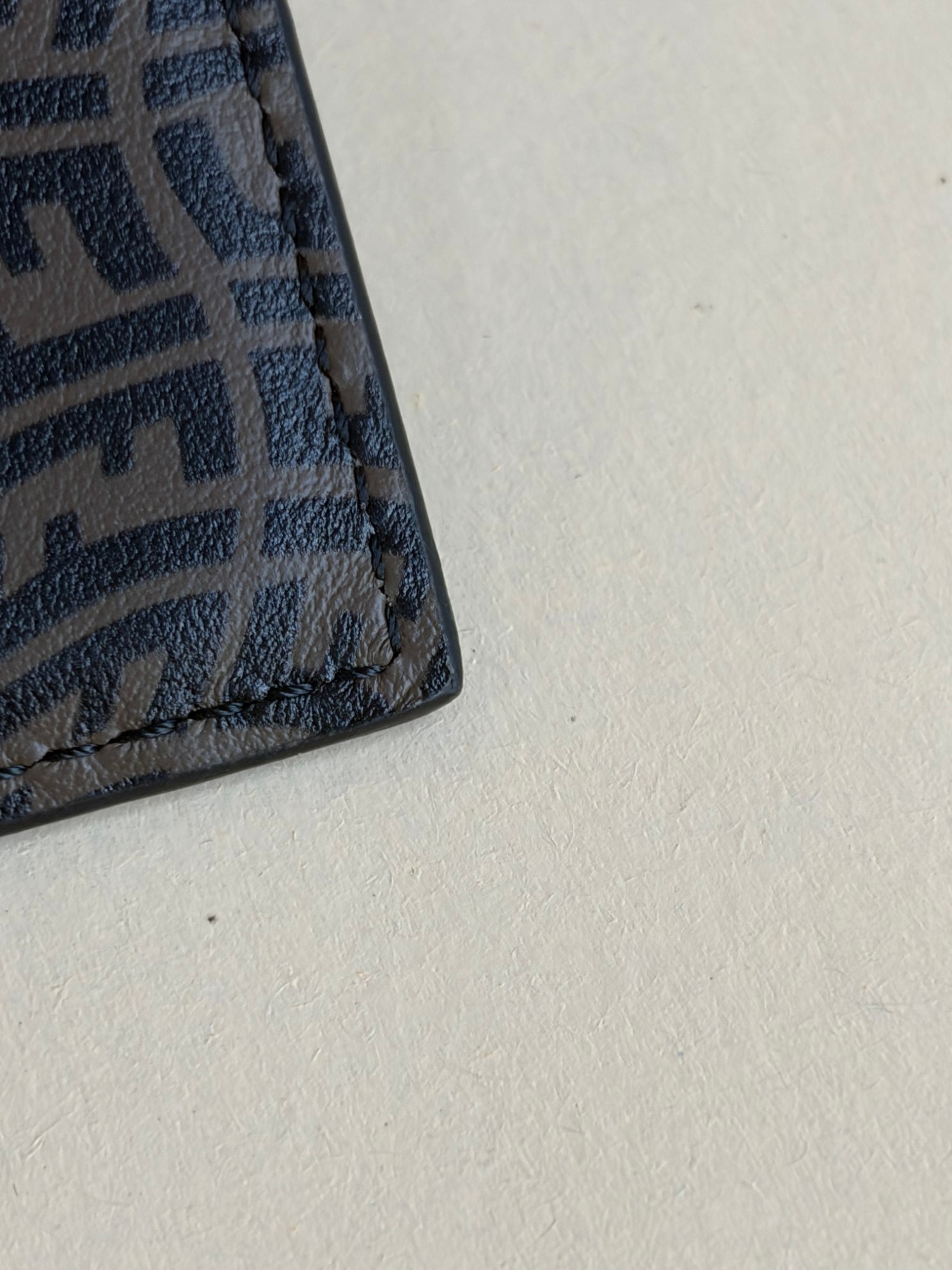 Fendi Brown FF Logo Water Vertigo Card Holder