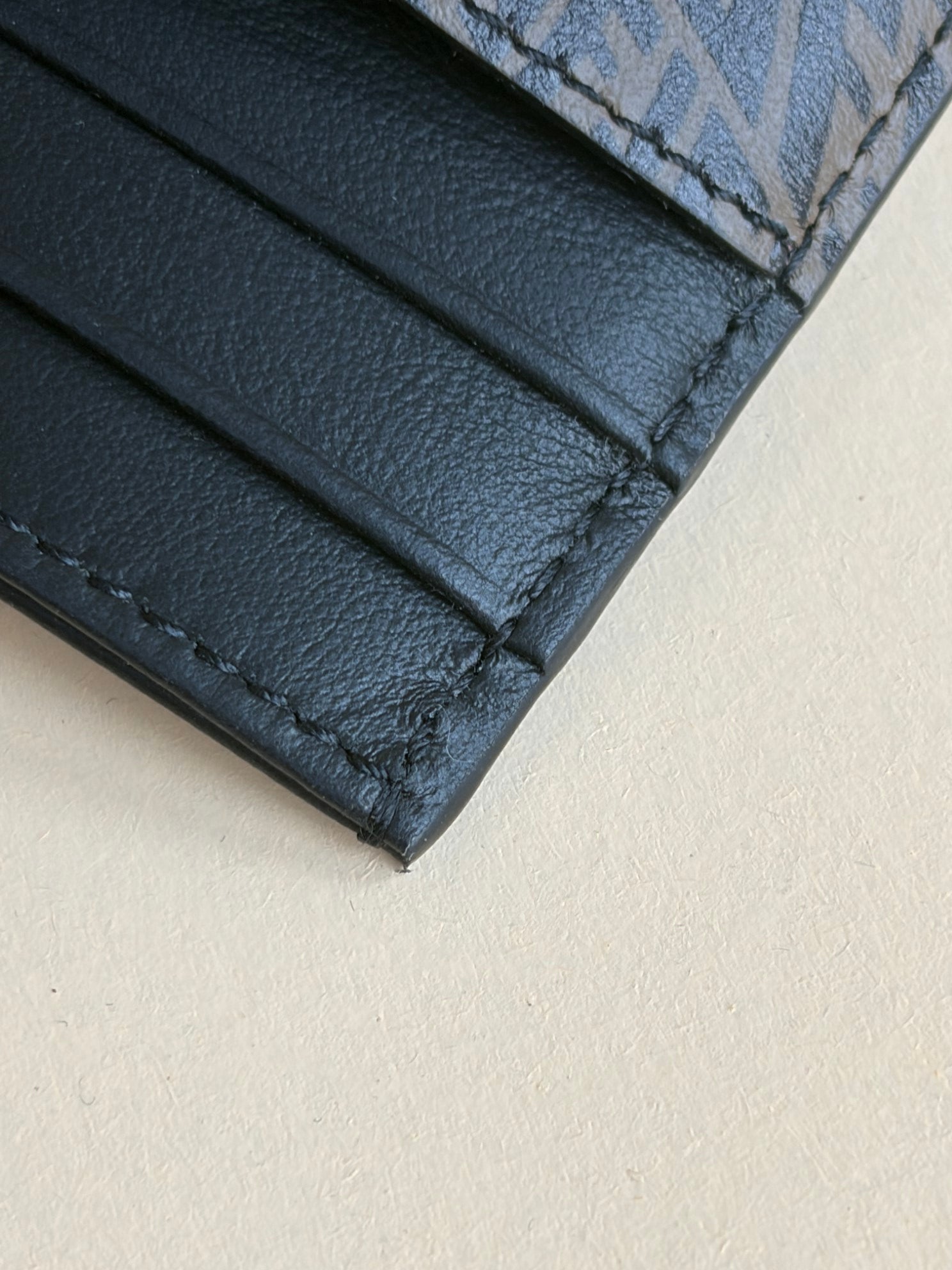 Fendi Brown FF Logo Water Vertigo Card Holder