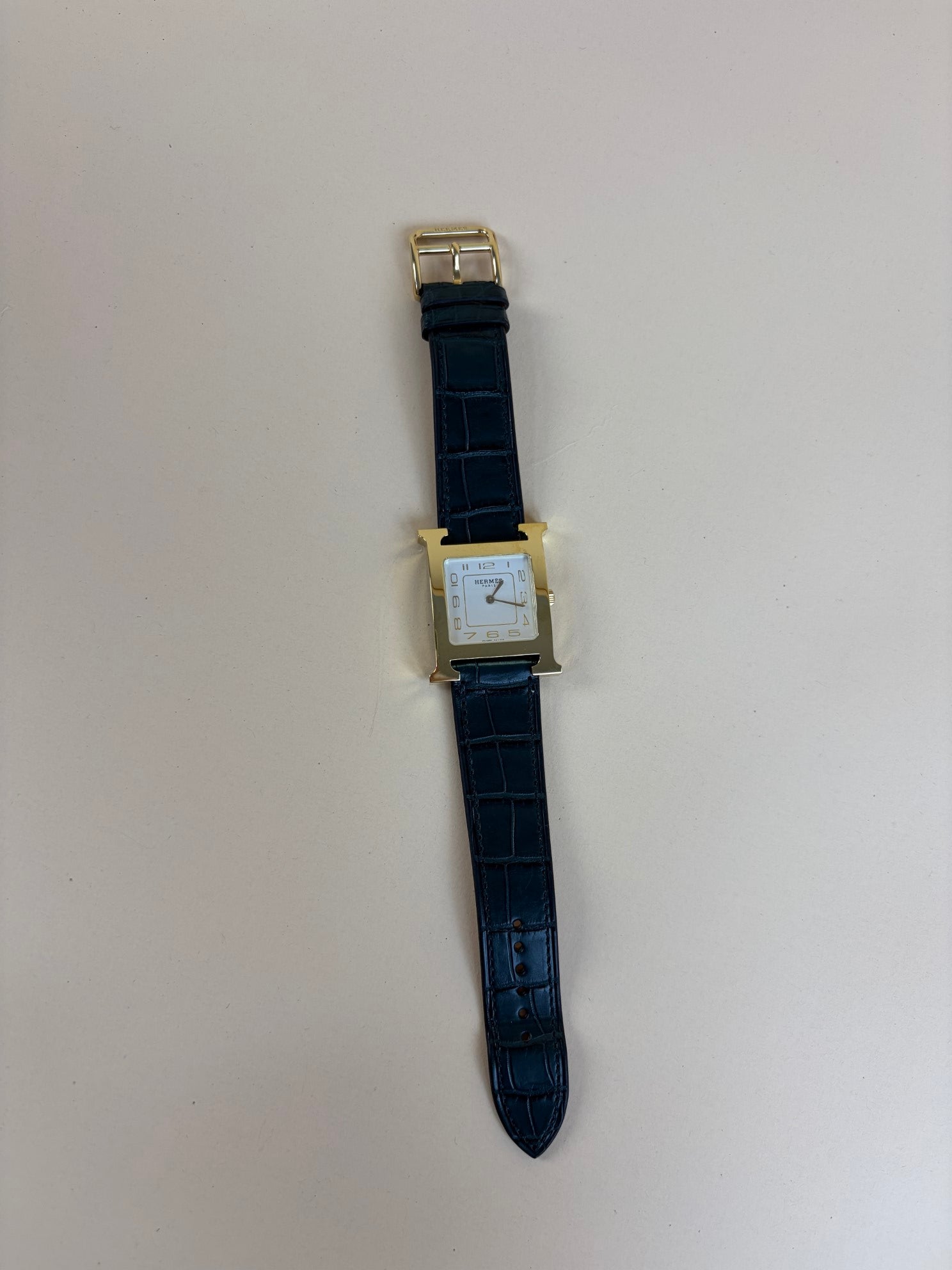 Hermes Gold Heure H Watch