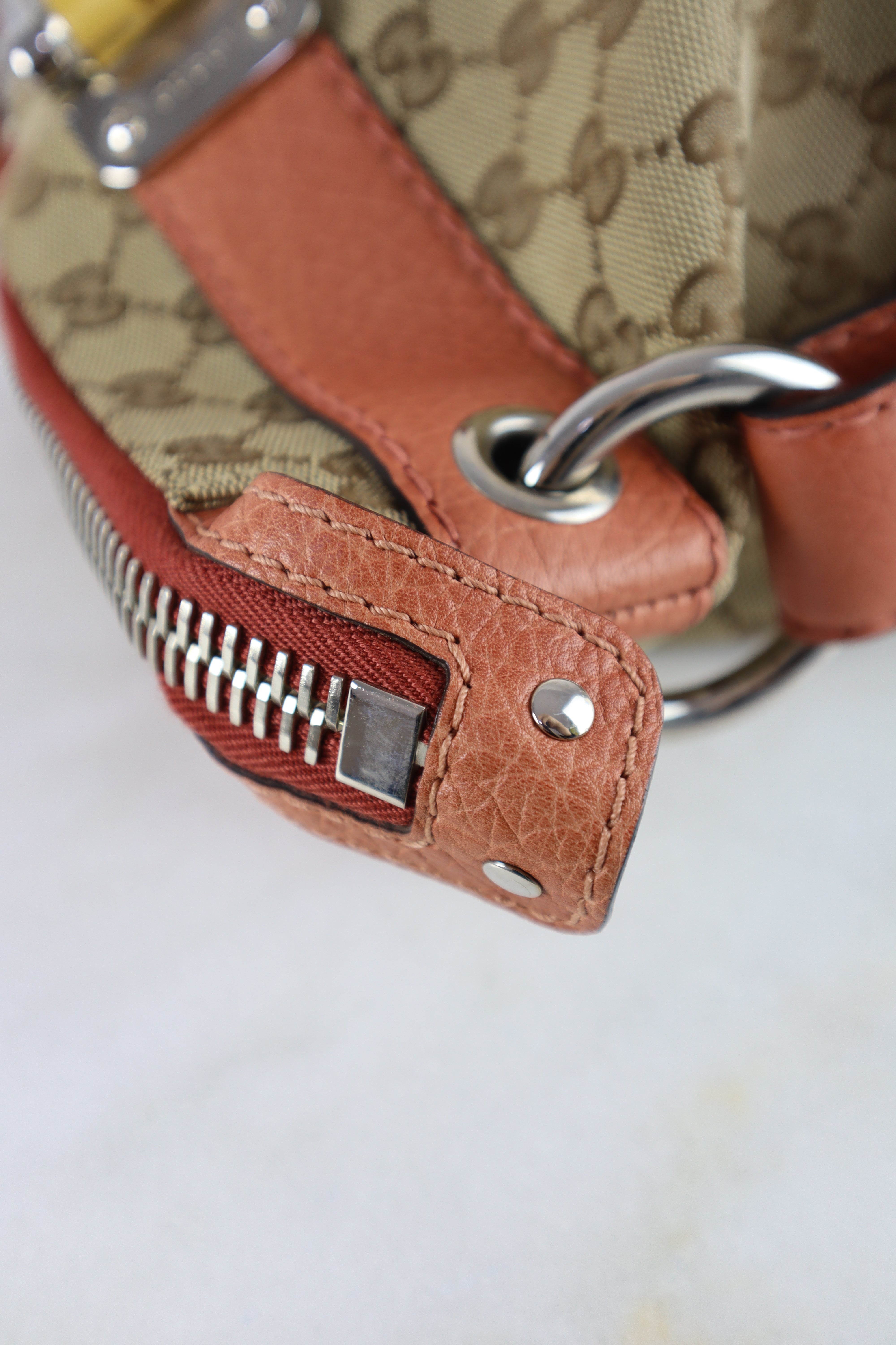 Gucci Bicolor Bamboo Bar Medium Bag