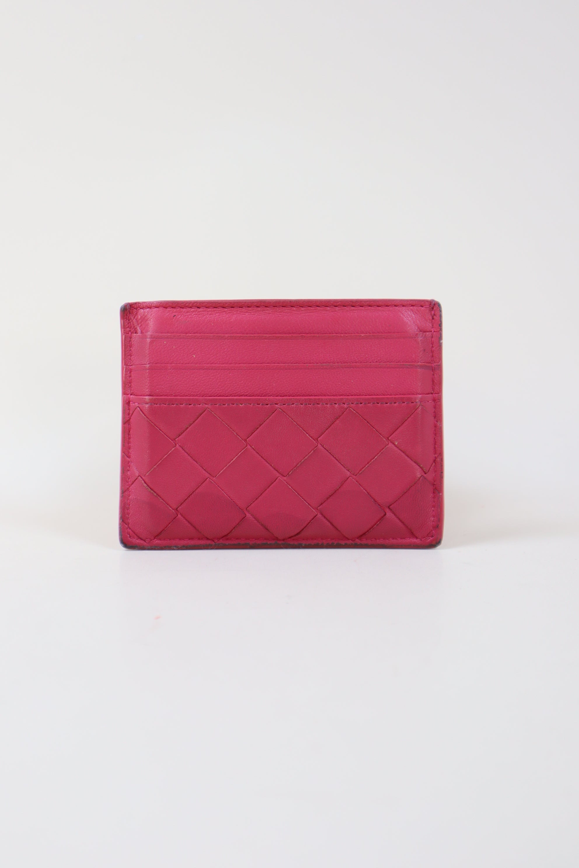 Bottega Veneta Hot Pink Card Holder