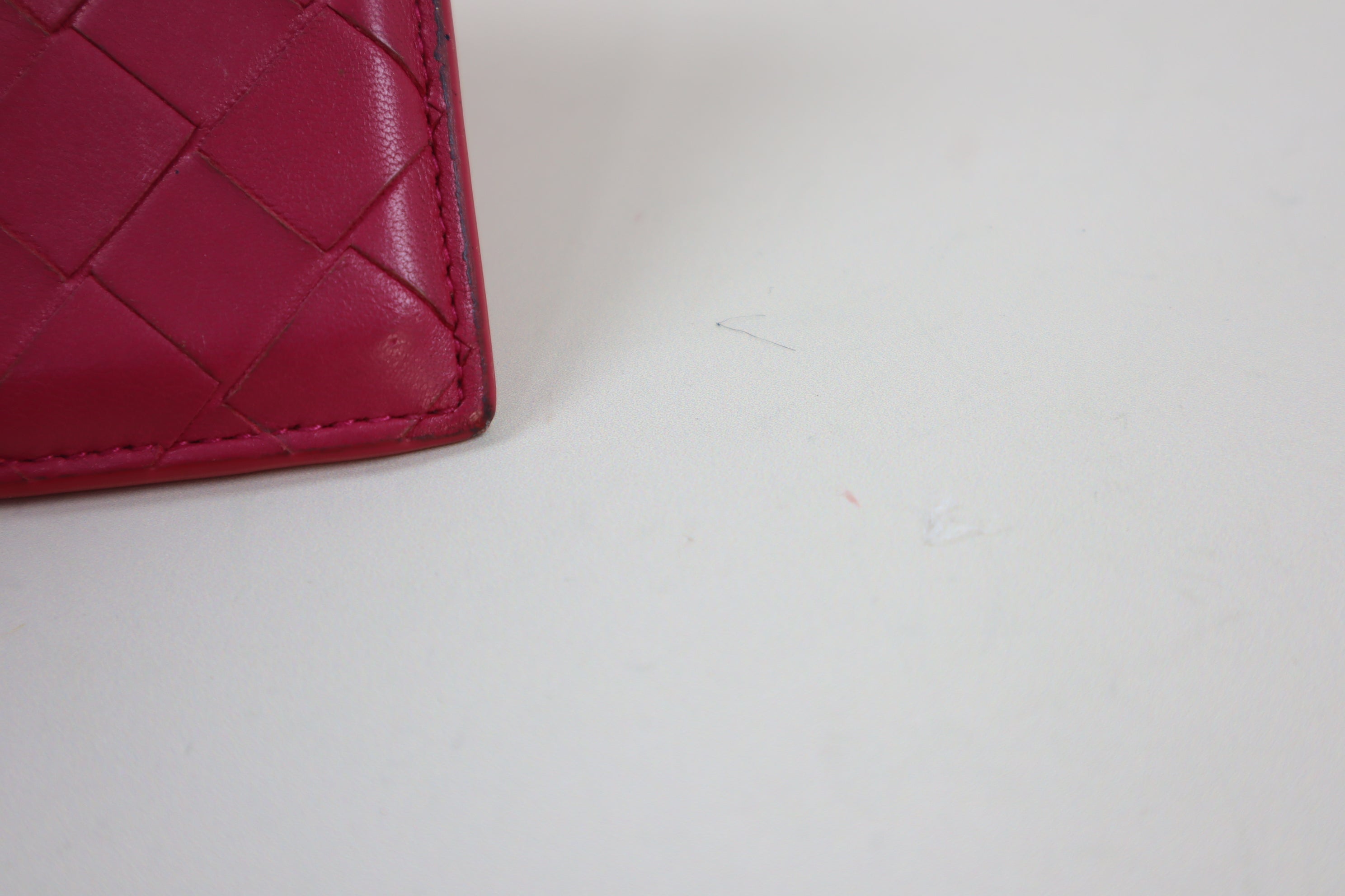 Bottega Veneta Hot Pink Card Holder