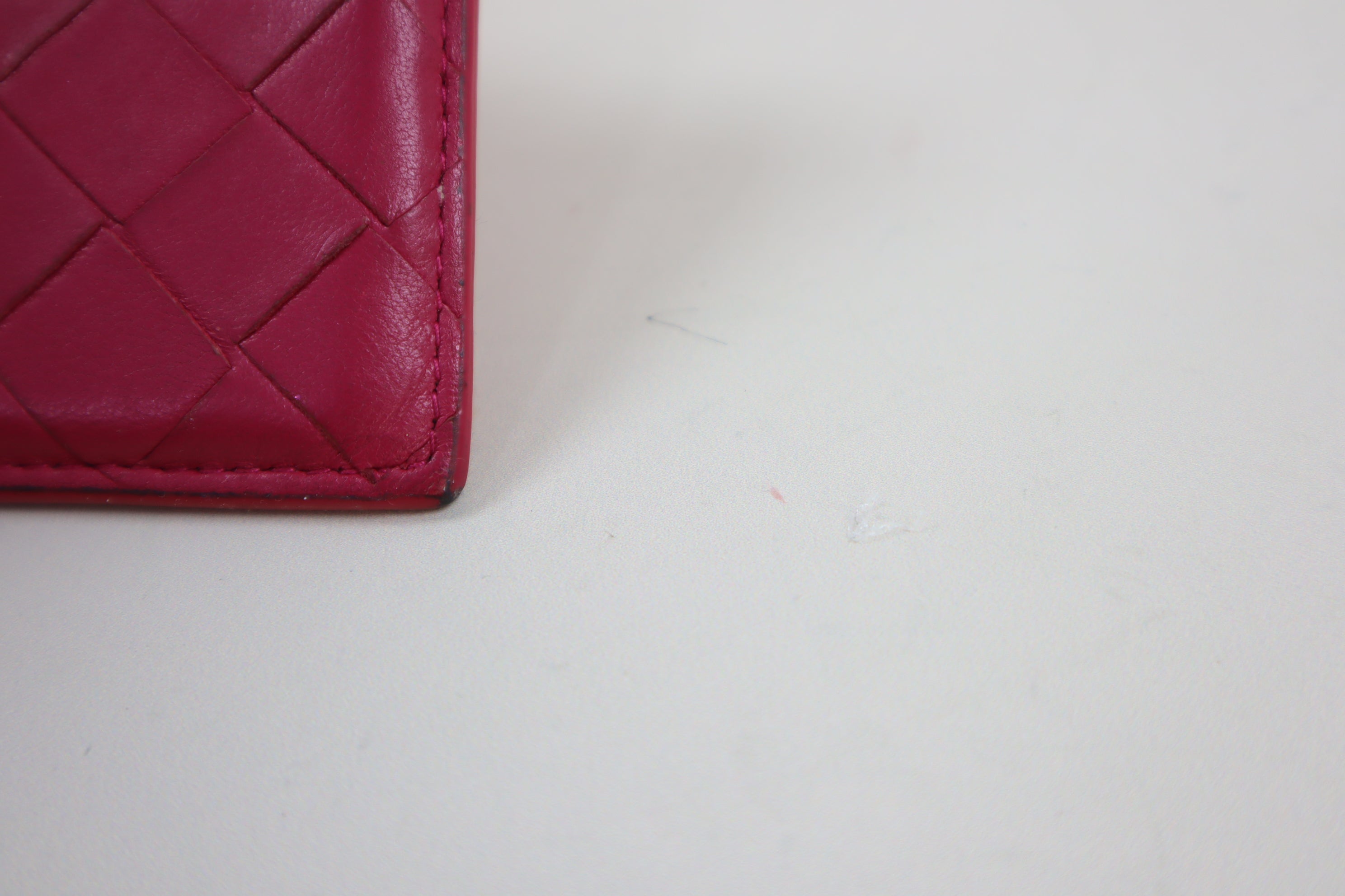 Bottega Veneta Hot Pink Card Holder