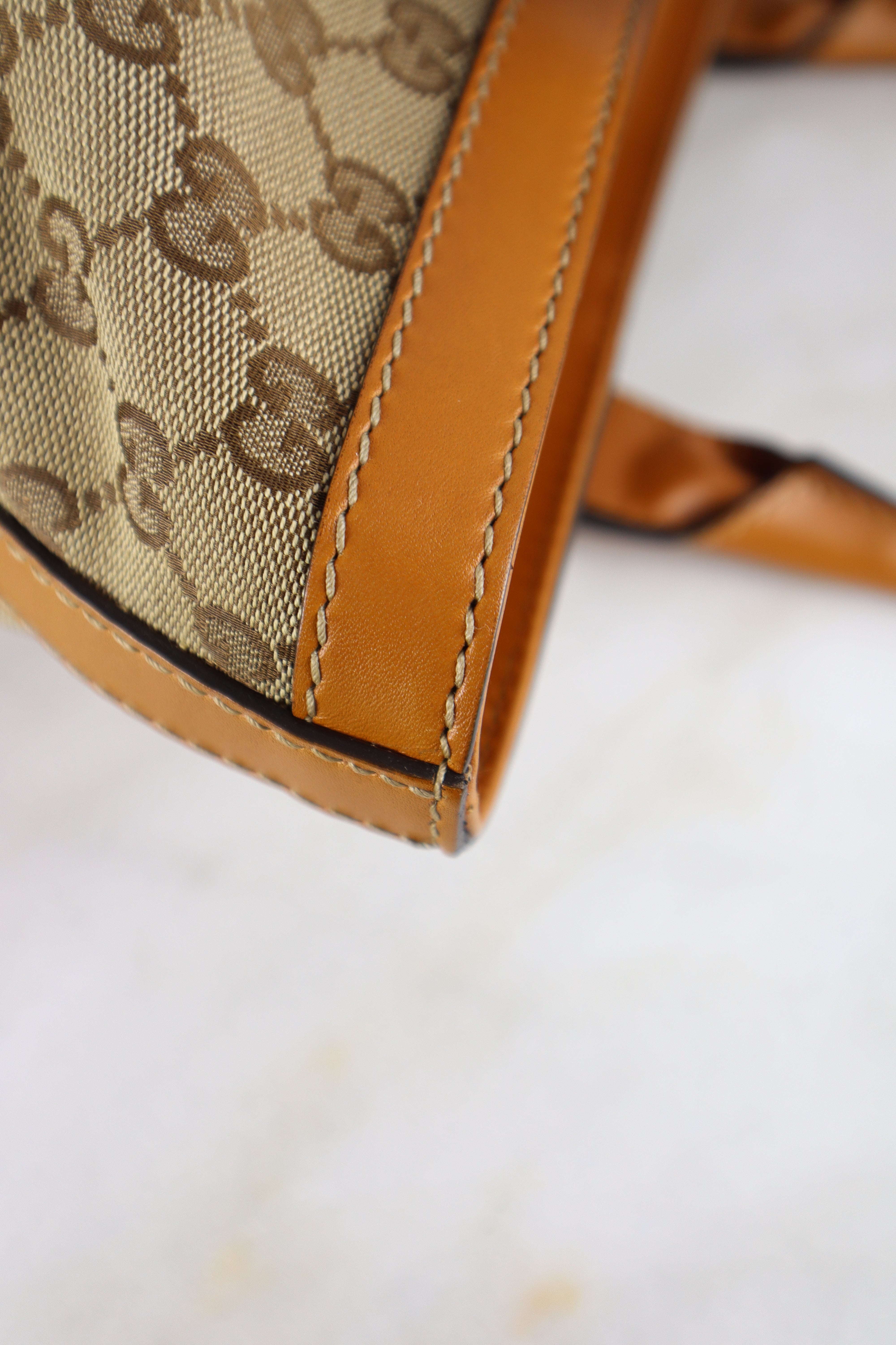 Gucci Camel Ophidia Tote Bag