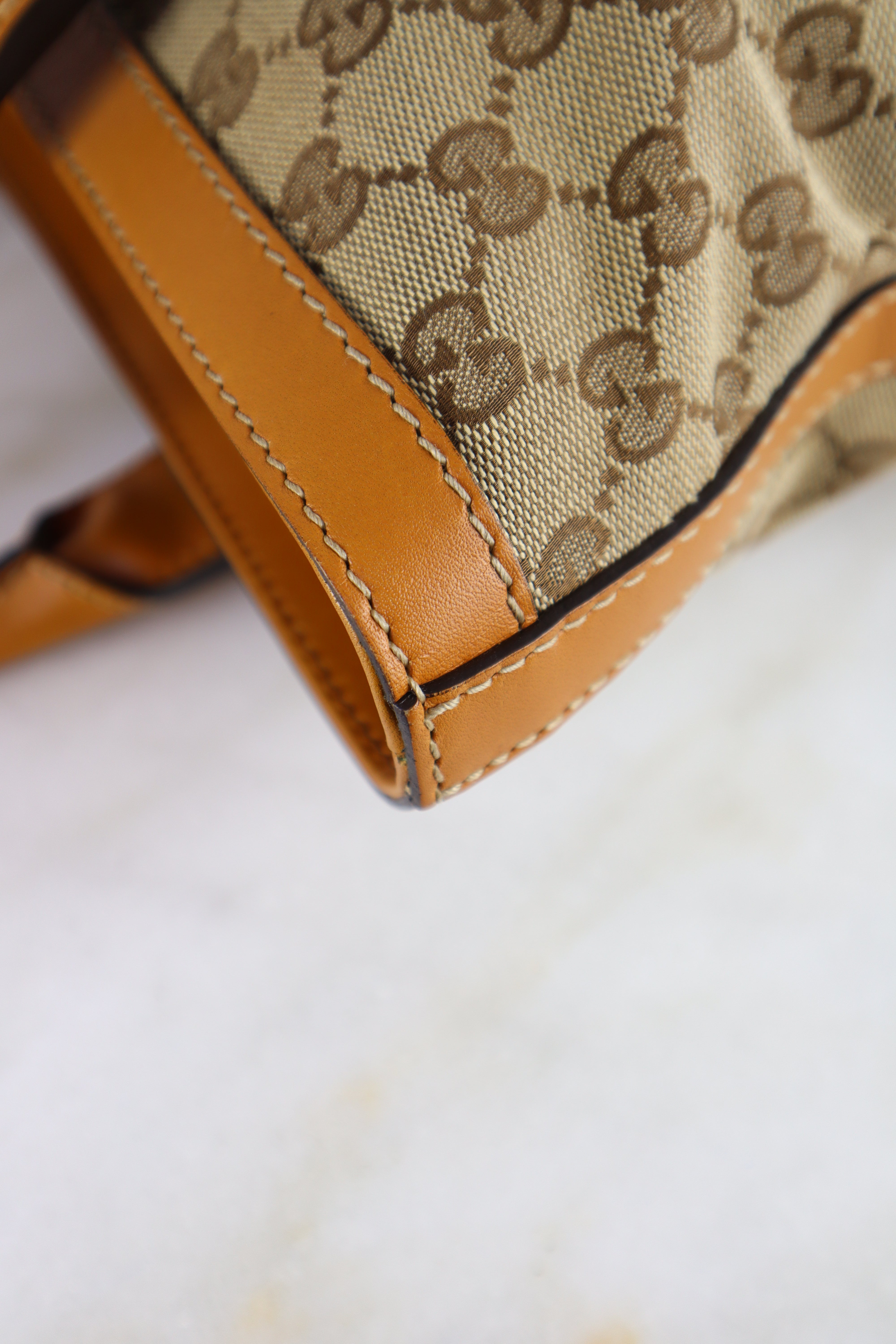 Gucci Camel Ophidia Tote Bag