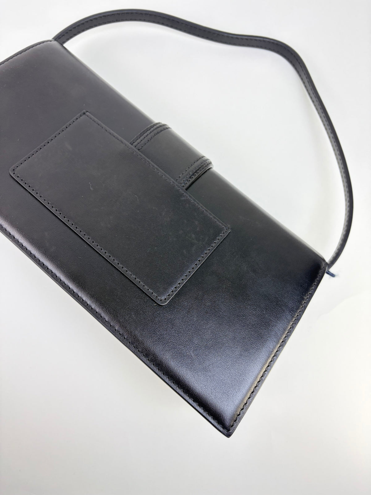 JACQUEMUS black the long bambino flap shoulder bag