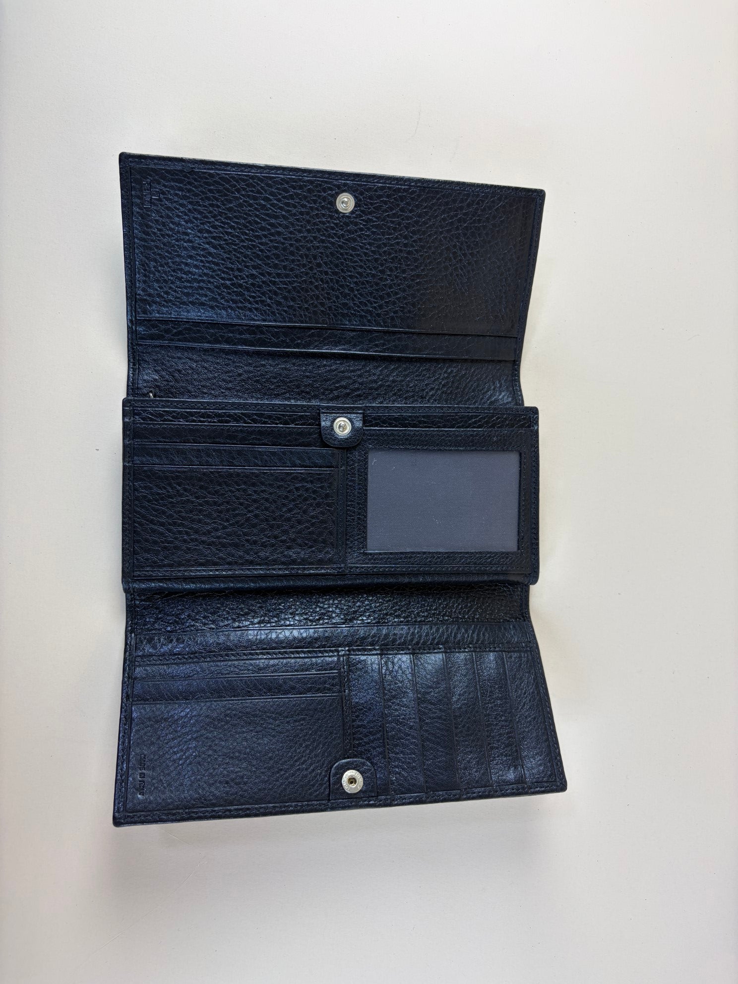 Fendi Black Zucchino Continental Wallet