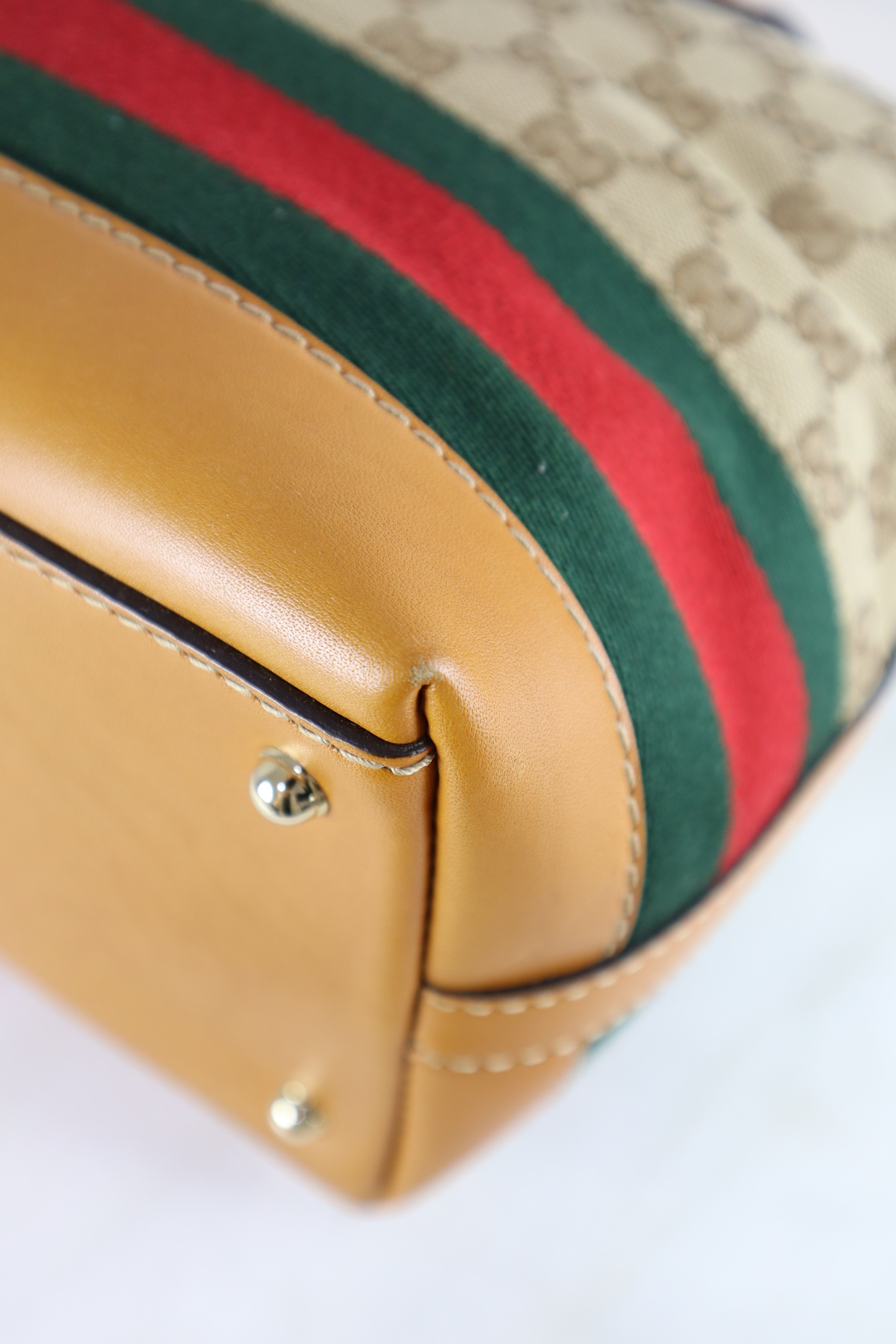 Gucci Camel Ophidia Tote Bag