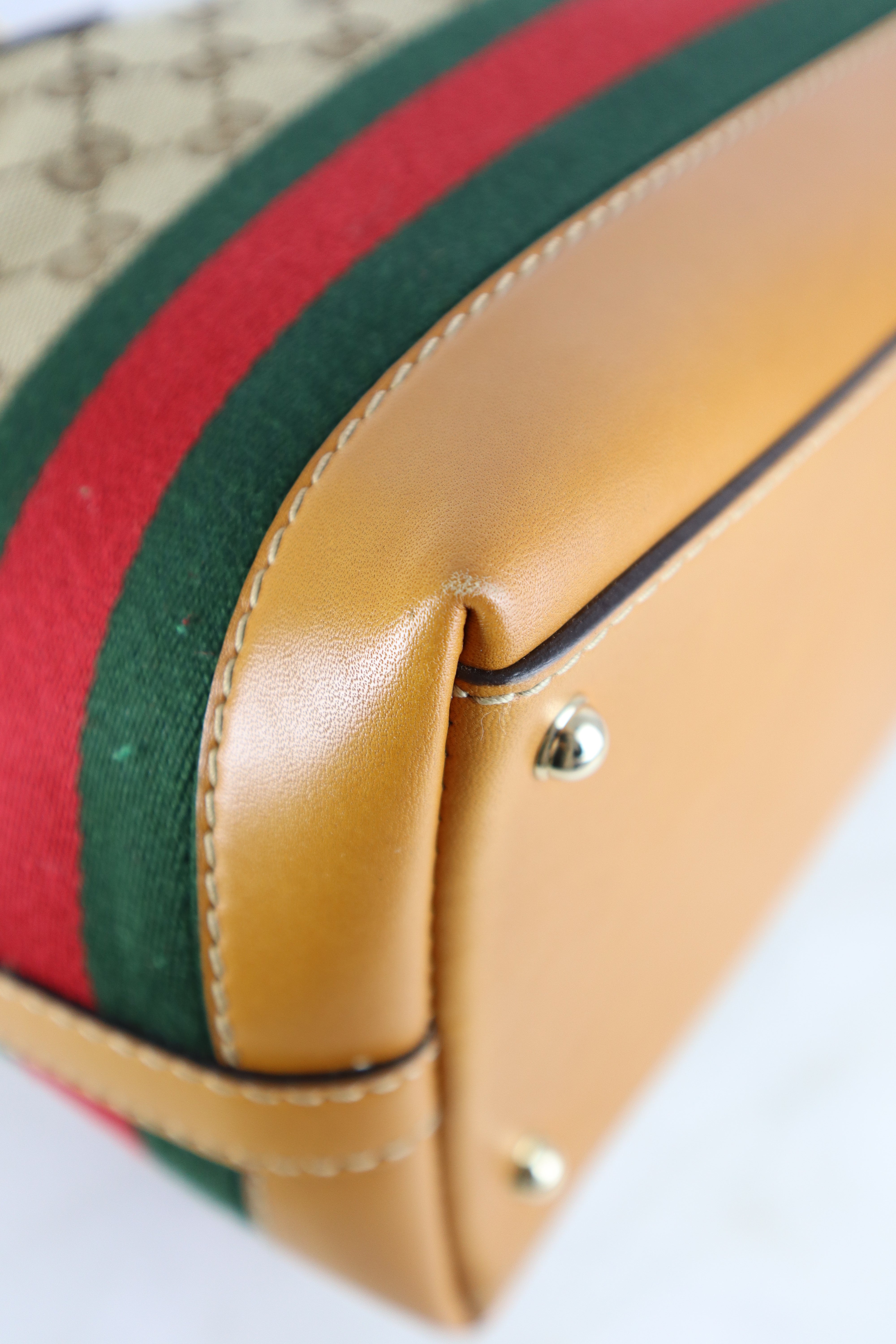 Gucci Camel Ophidia Tote Bag