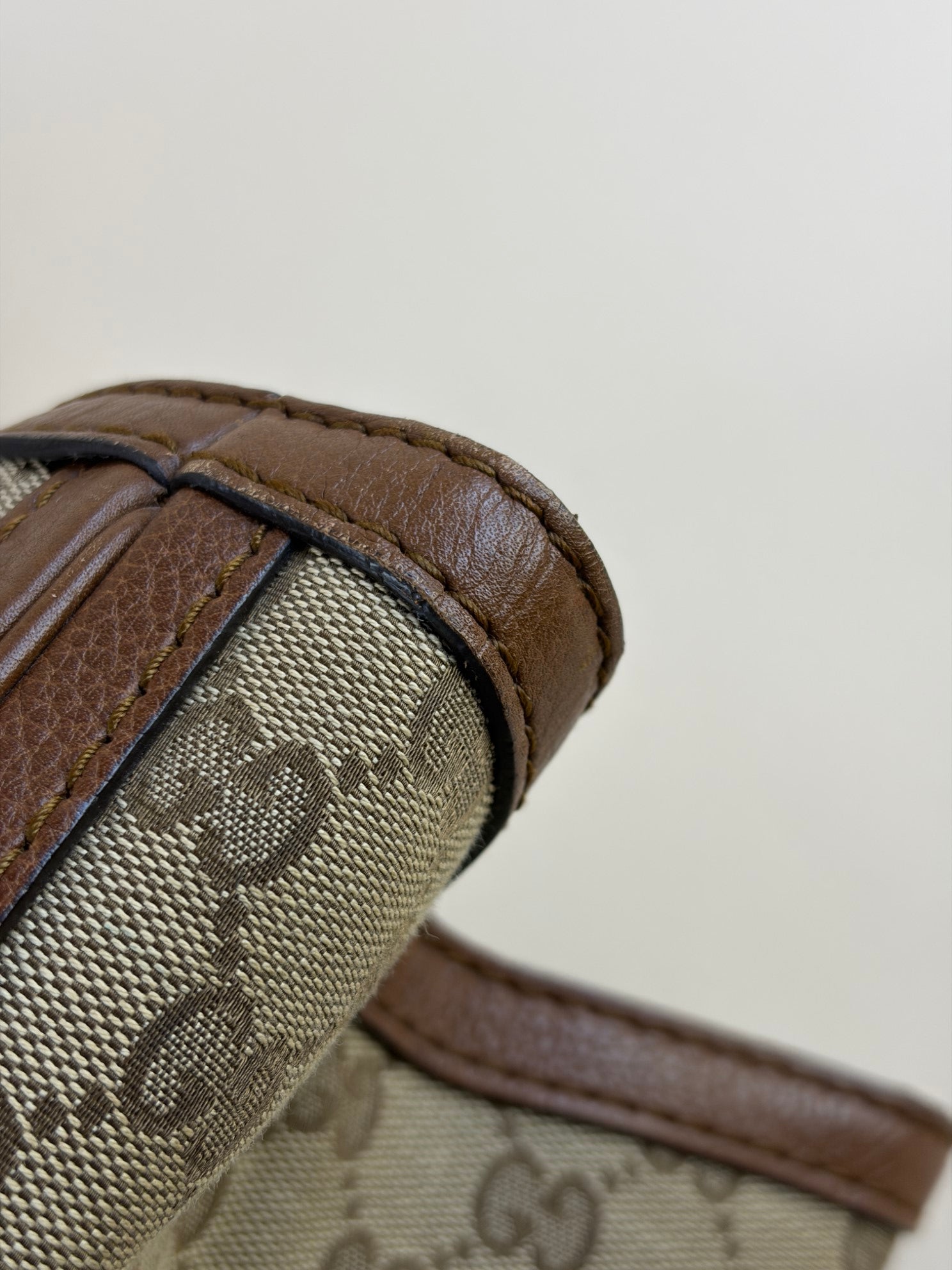 Gucci beige Bella tote bag bamboo brown leather