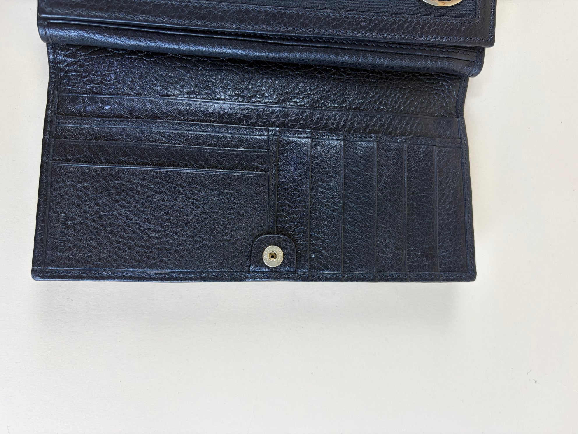 Fendi Black Zucchino Continental Wallet
