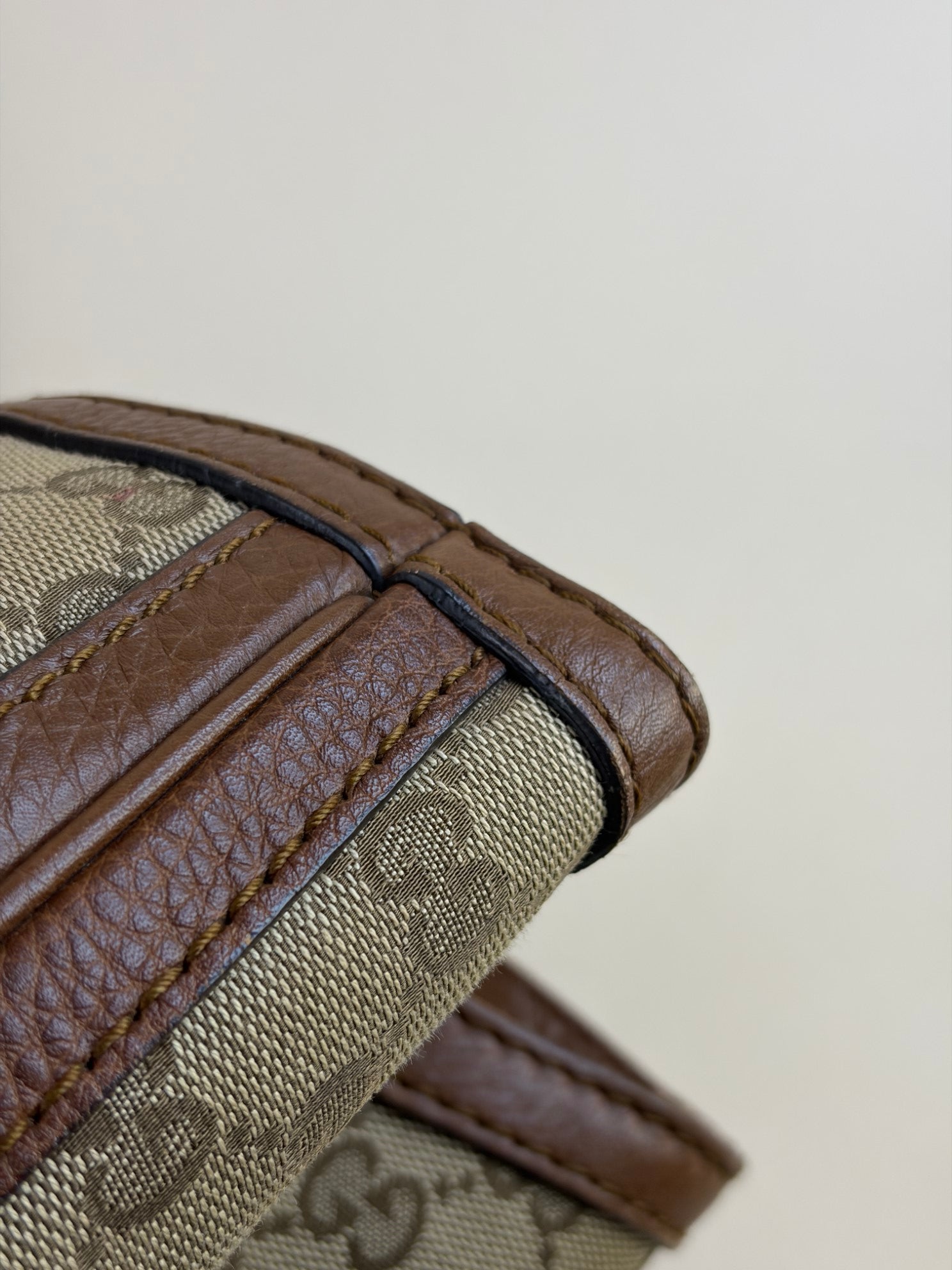 Gucci beige Bella tote bag bamboo brown leather